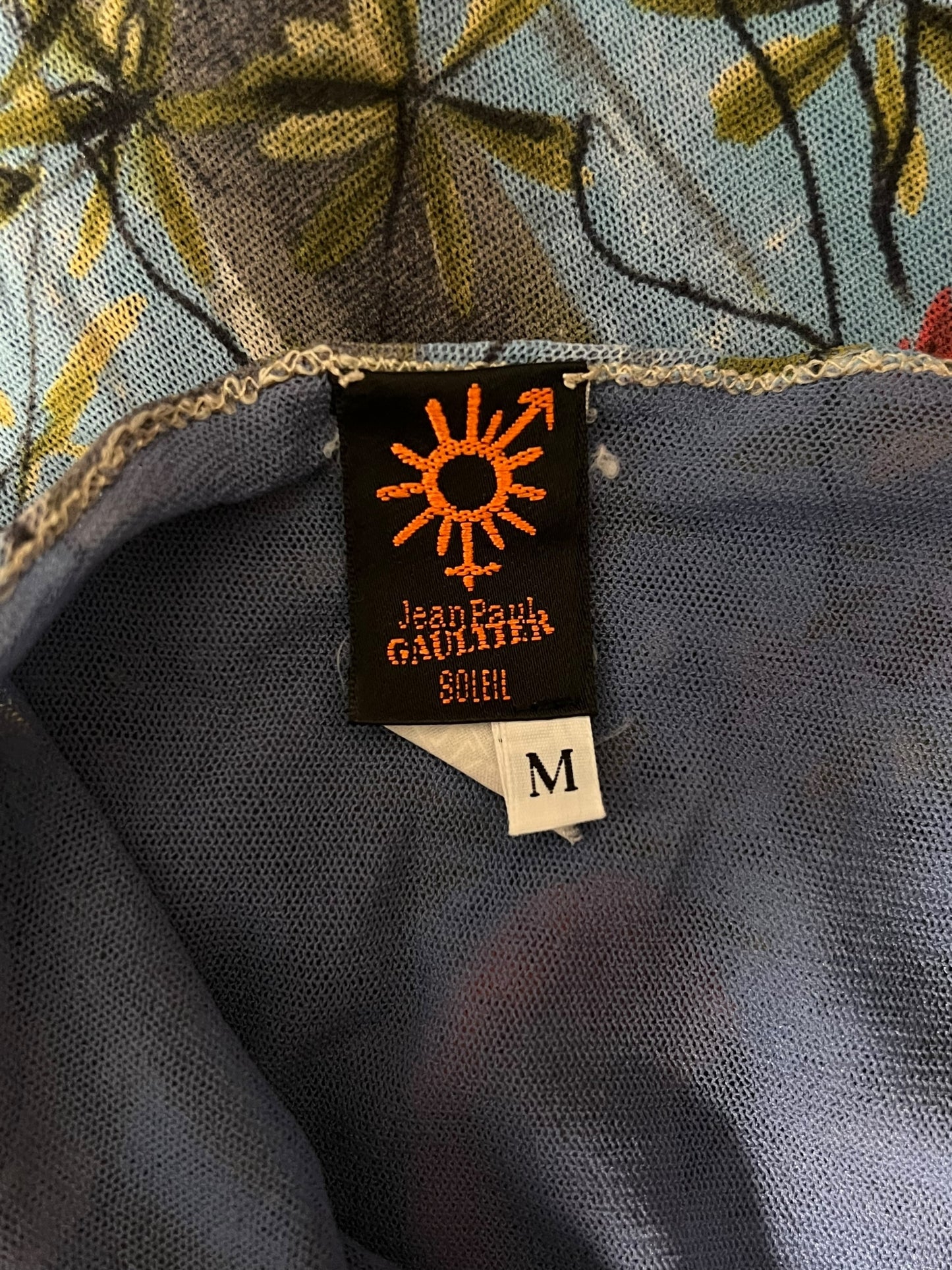 JEAN PAUL GAULTIER S/S 1999 Flamingo and Jungle Maxi Dress (M)