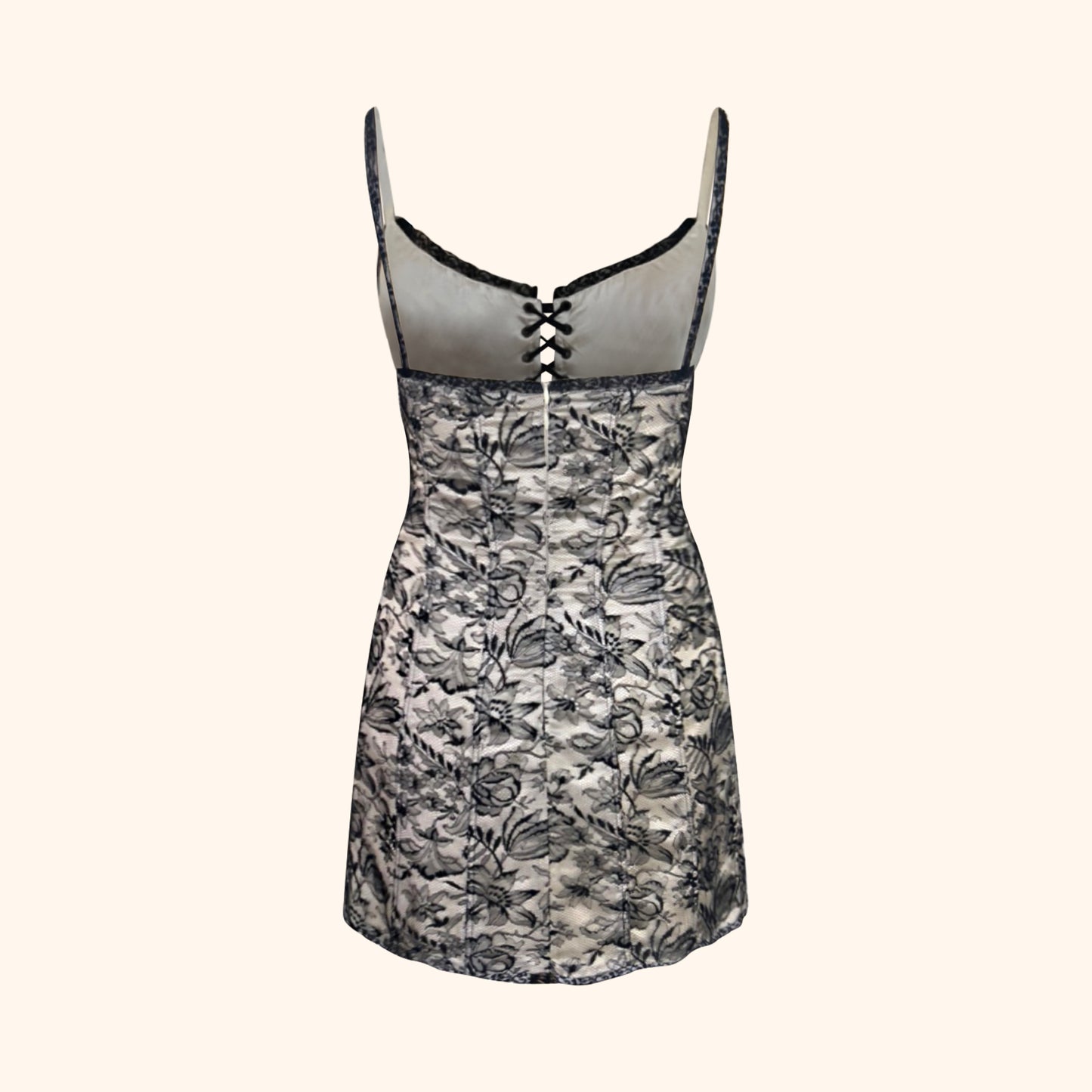 Lolita Lempicka F/W 1994 Lace-Up Corset Mini Dress