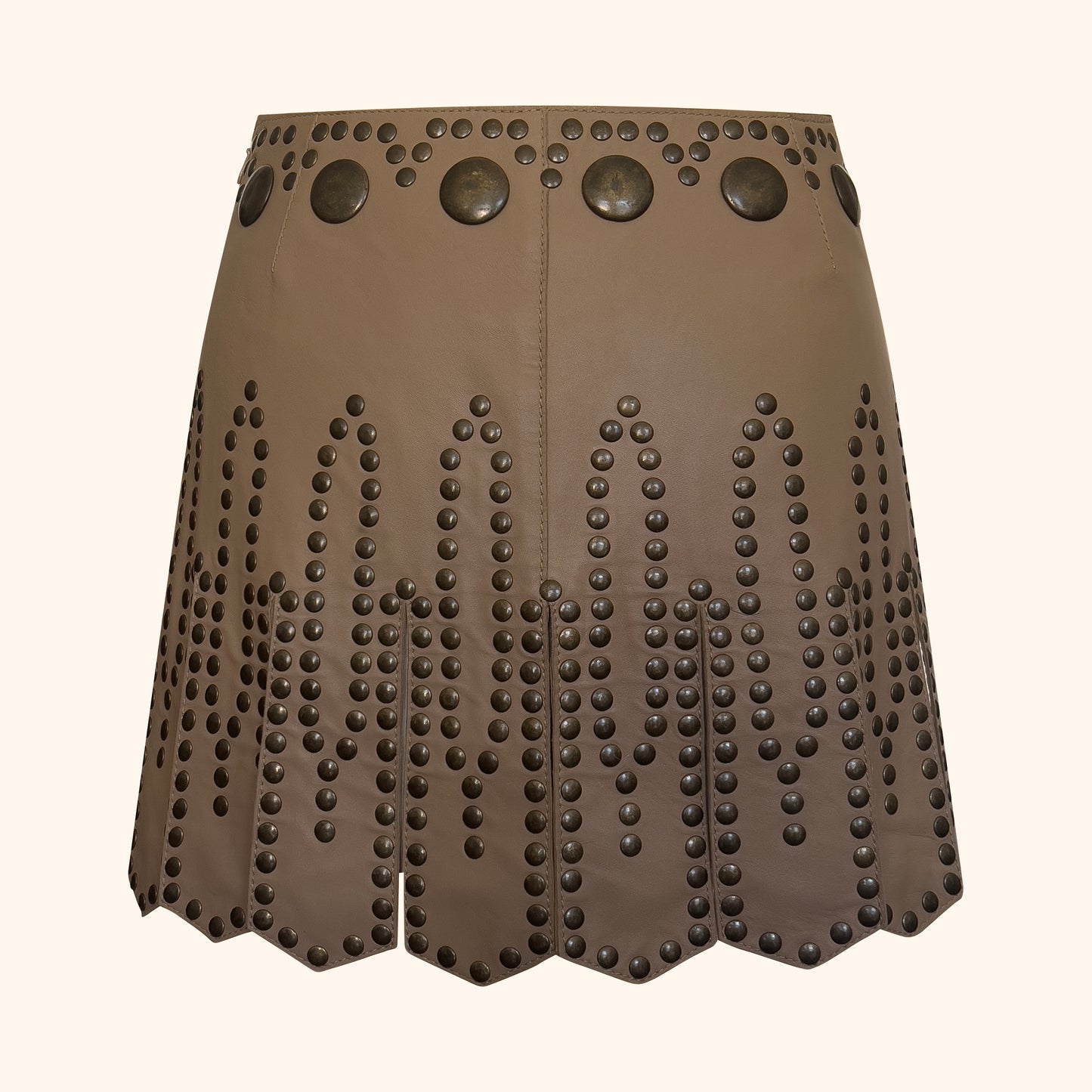 Dolce & Gabbana S/S 2003 Studded Leather Mini Skirt