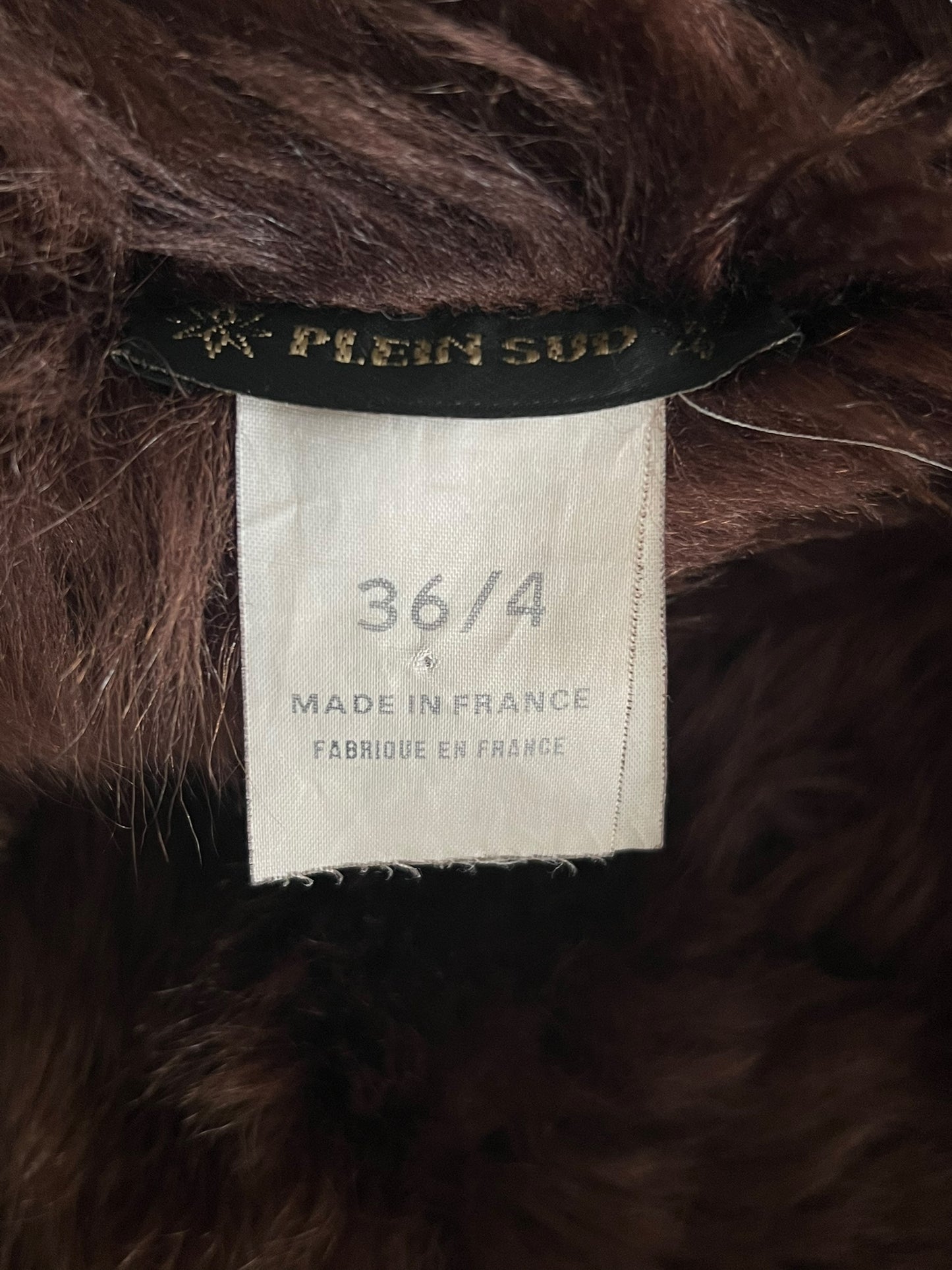 PLEIN SUD by Fayçal Amor 2000s Shearling Suede Jacket in Brown (S)