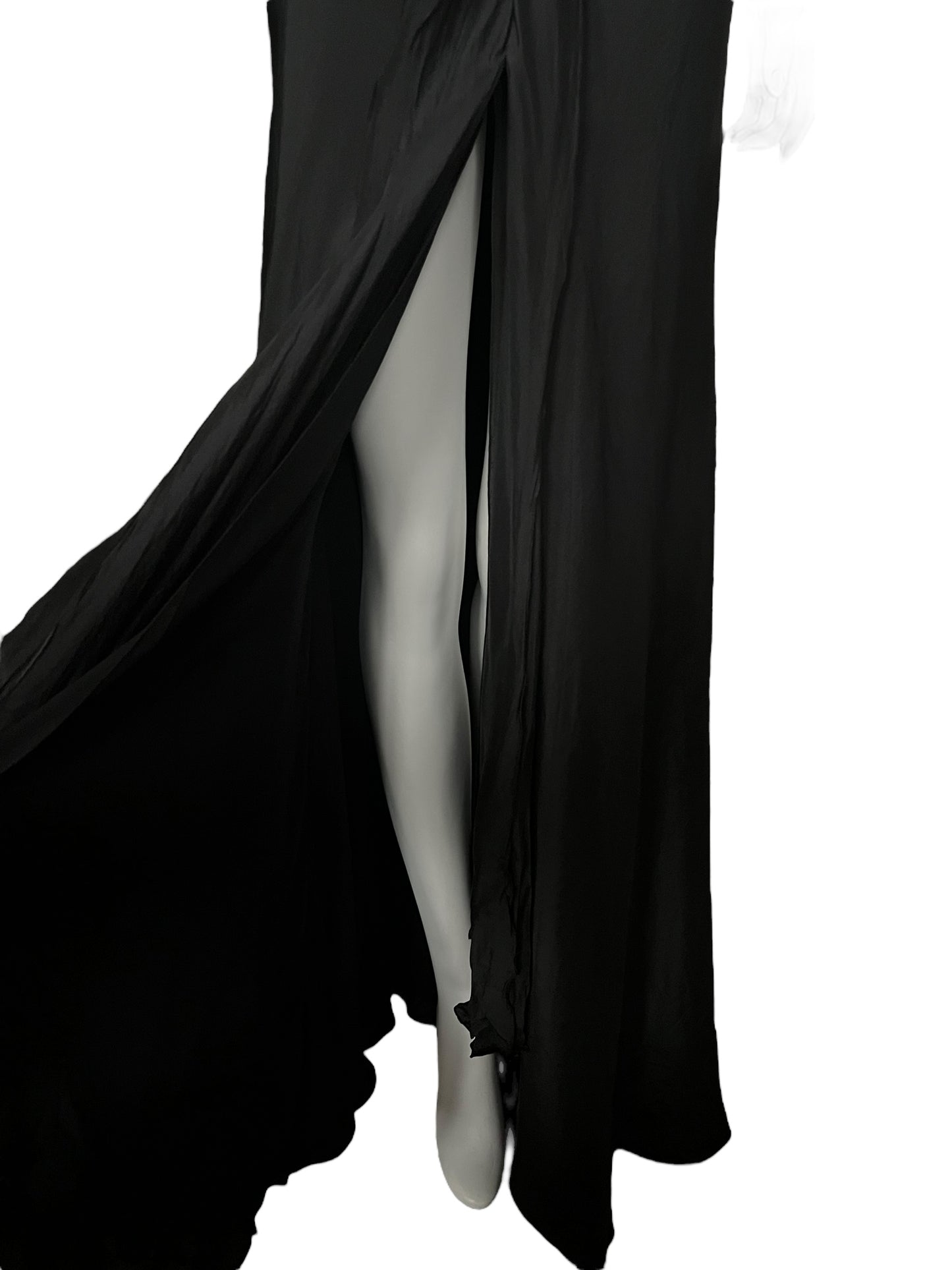 EMPORIO ARMANI S/S 2005 Black Halter Gown (S)