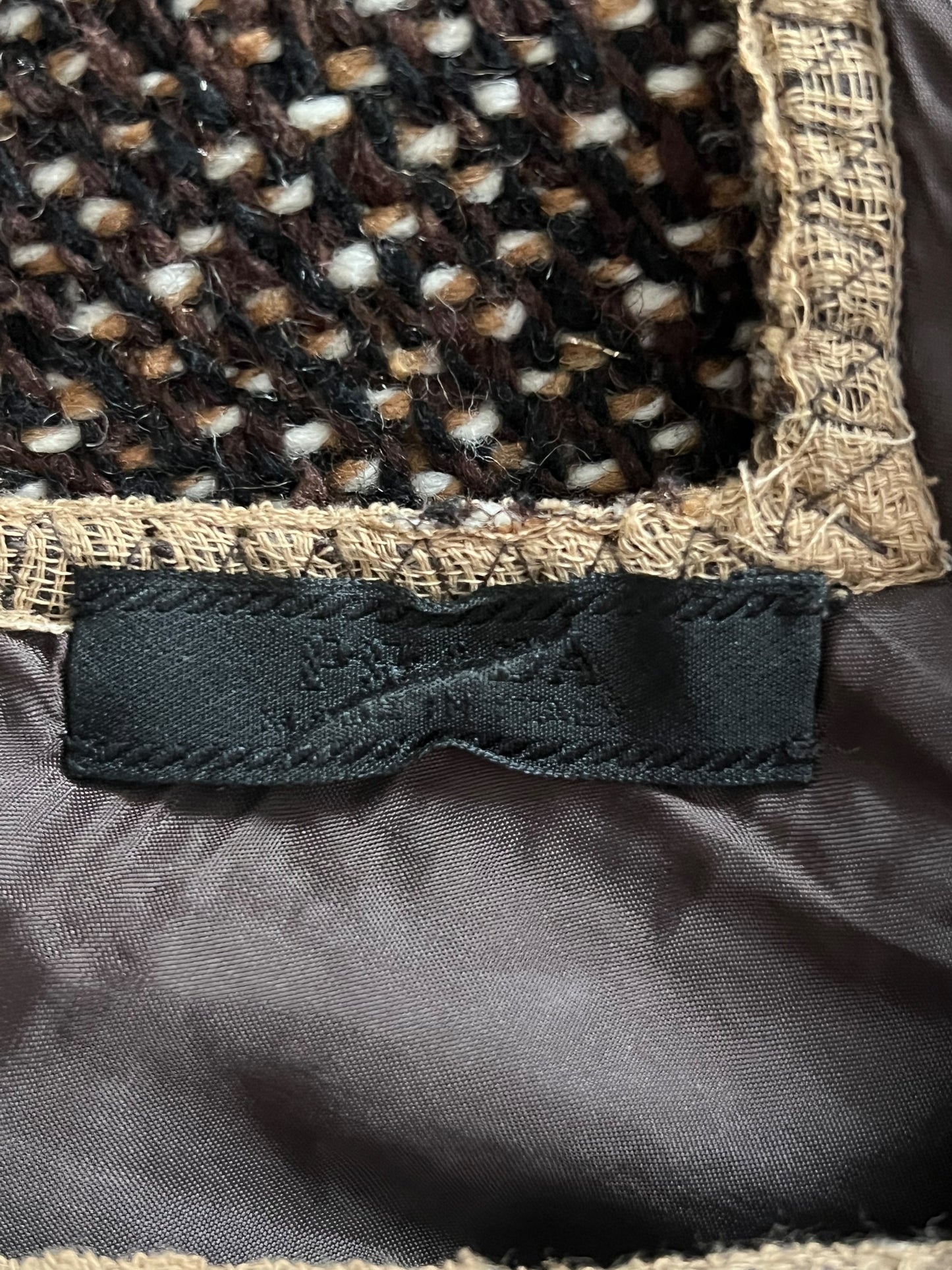 PRADA F/W 2000 Runway Tweed Midi Dress (M)