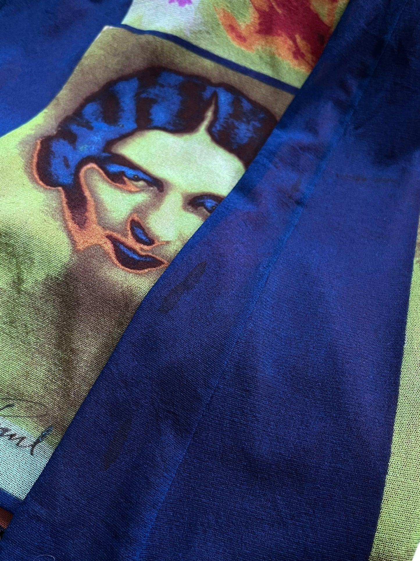 JEAN PAUL GAULTIER S/S 2002 "Portraits" Pop Art Maxi Dress (M)