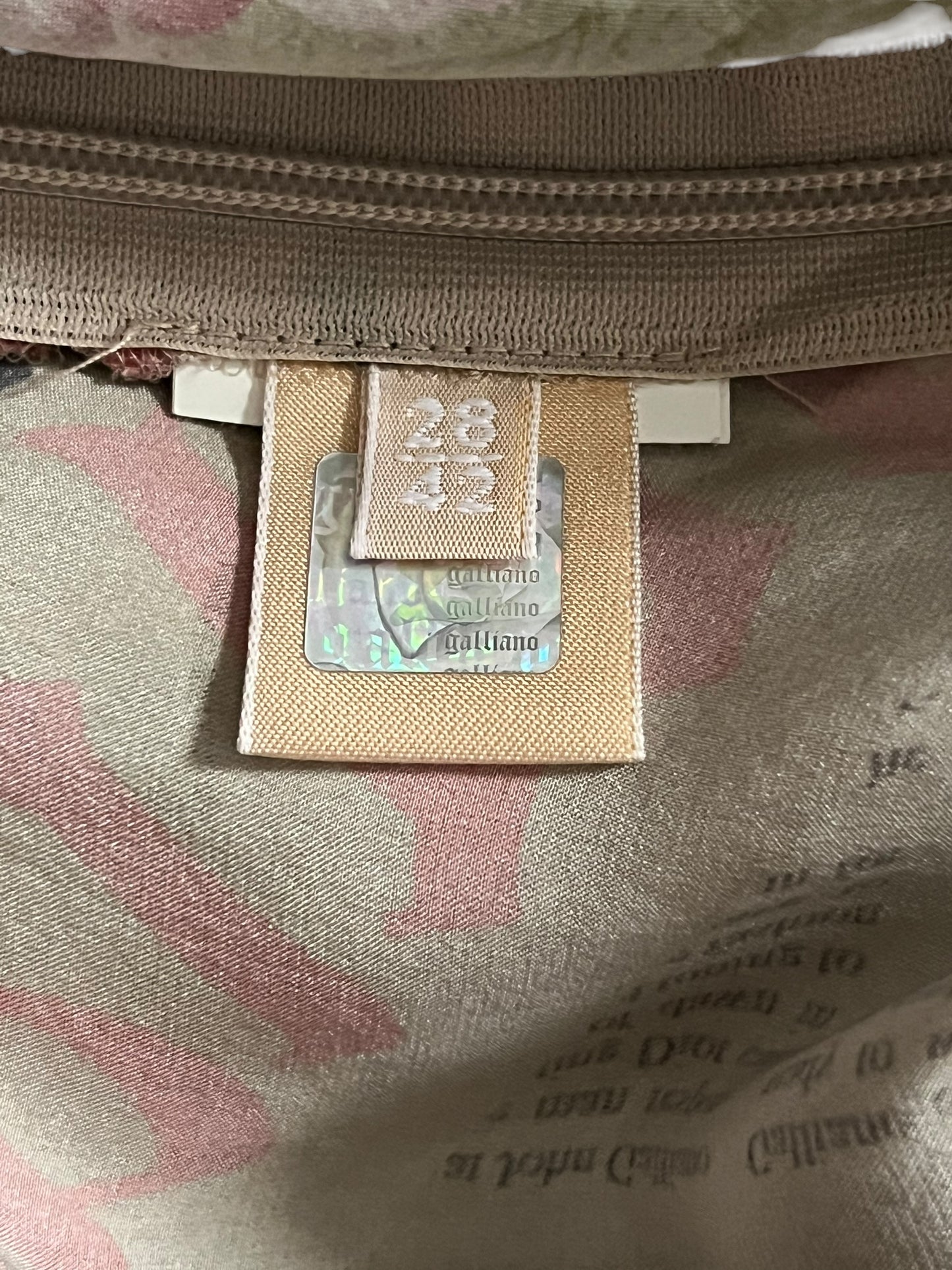 JOHN GALLIANO 2000s Floral Print Silk Newspaper Dress (M)