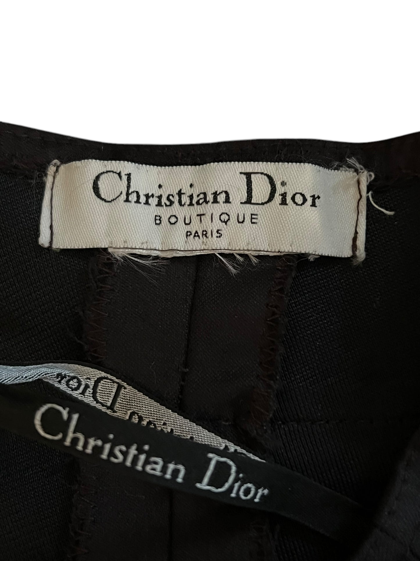 CHRISTIAN DIOR F/W 2003 Brown Buckled Trousers by John Galliano (S)