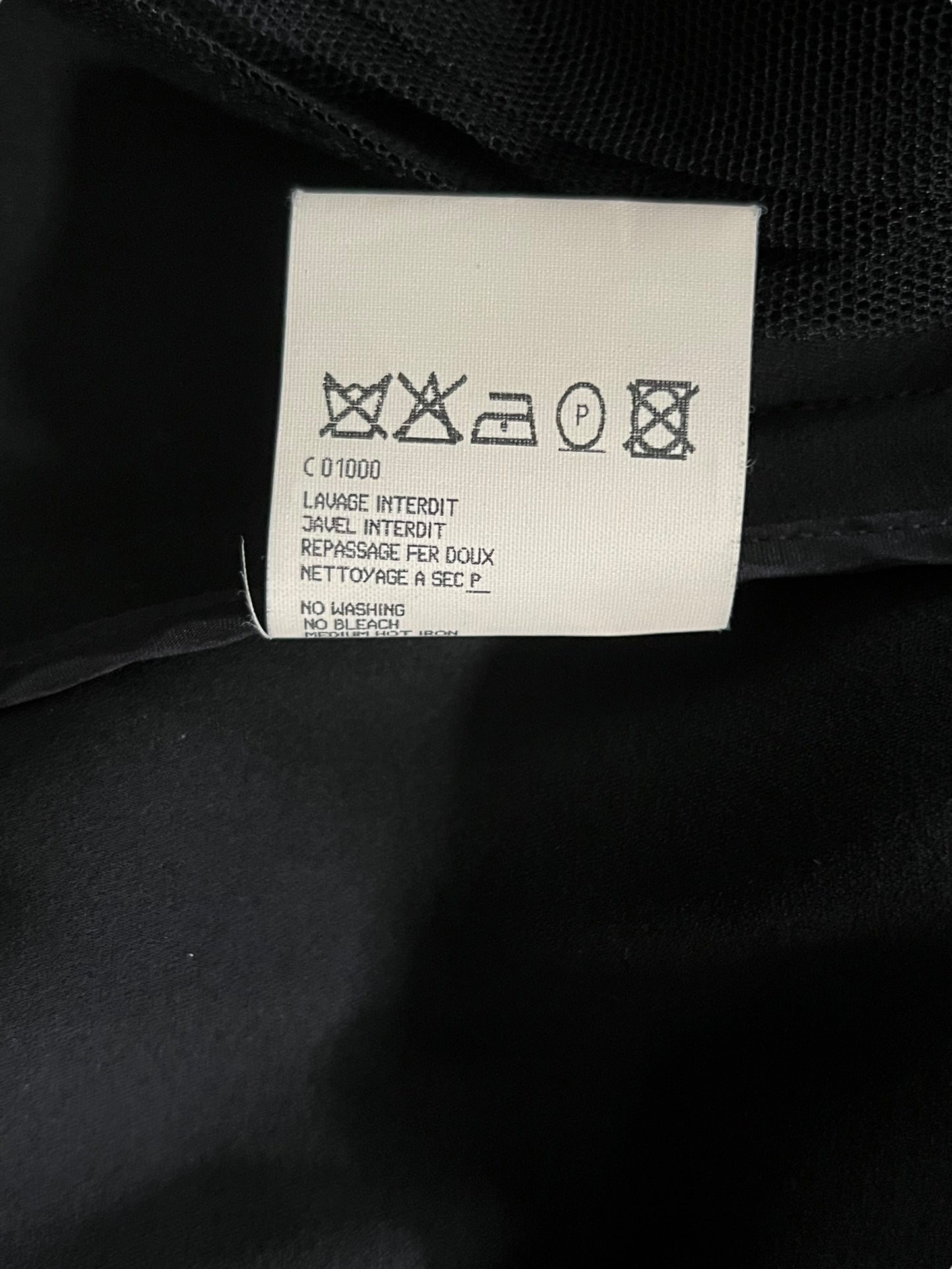 YVES SAINT LAURENT by Tom Ford F/W 2002 Black Silk Ruffled Blouse (L-XL)