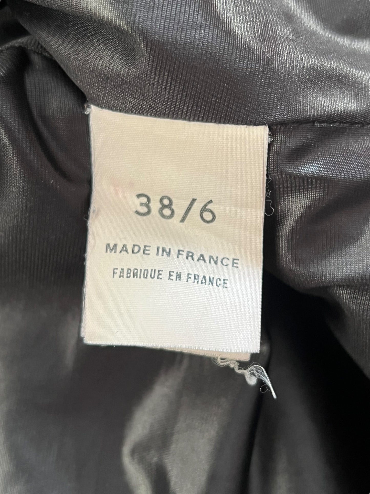 PLEIN SUD by Fayçal Amor 2000s Black Leather High-Neck Jacket (S-M)
