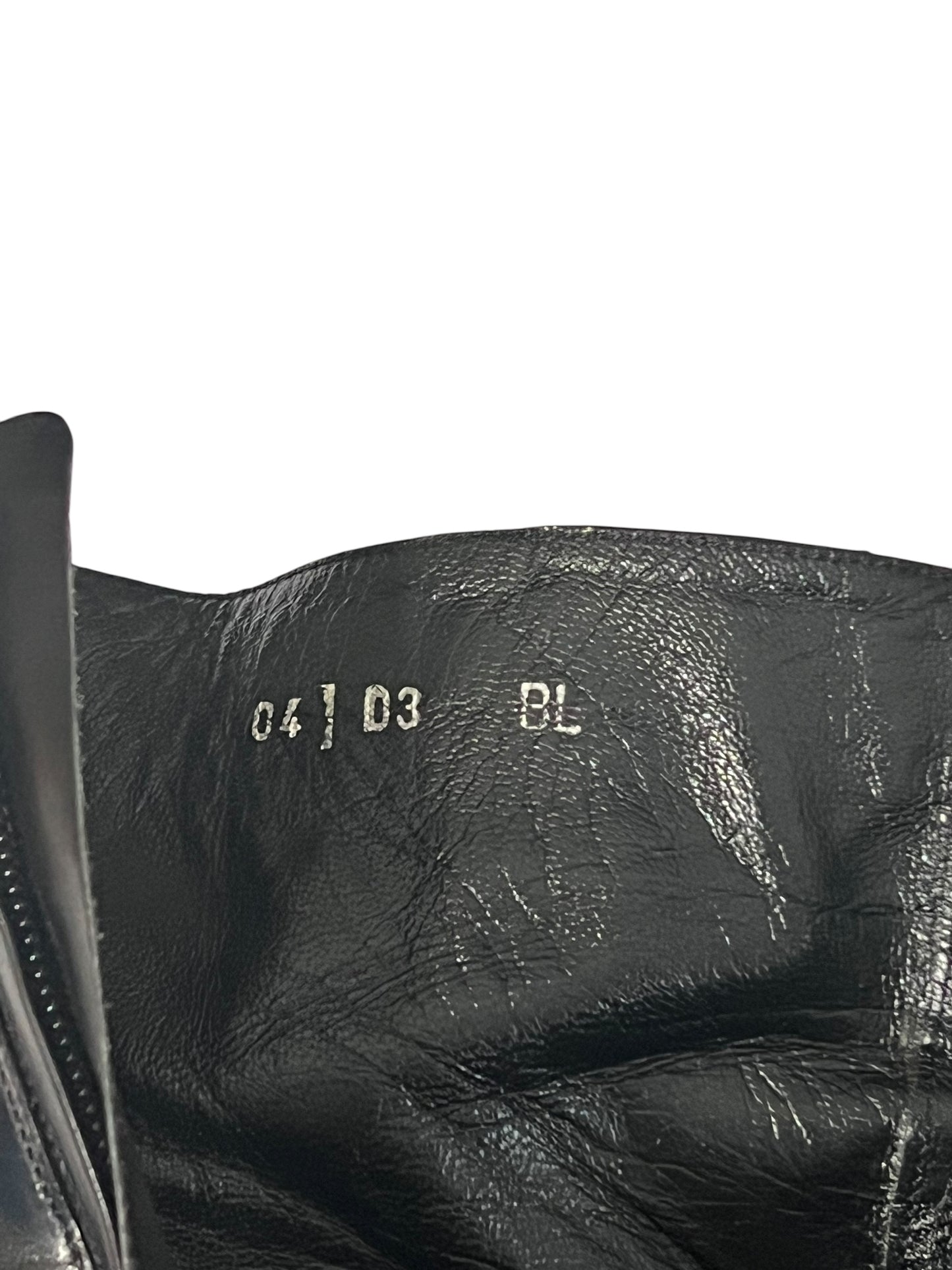 CHRISTIAN DIOR by John Galliano Studded Black Leather Ankle Boots (36,5)