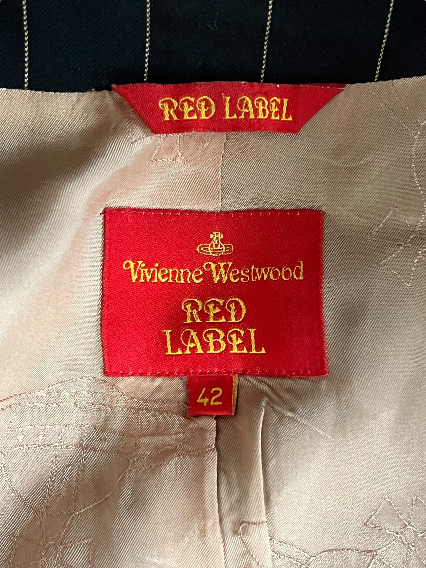 VIVIENNE WESTWOOD F/W 2002 Pinstripe Blazer and Trousers Suit (M)