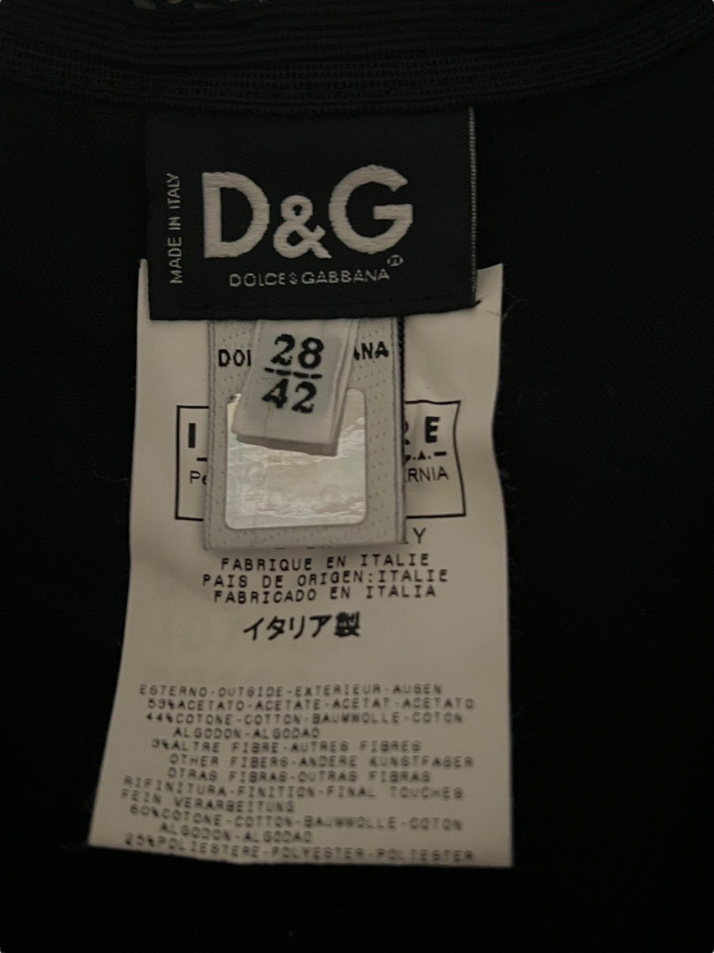 DOLCE & GABBANA 1990s Bondage Black Corset Top (M)