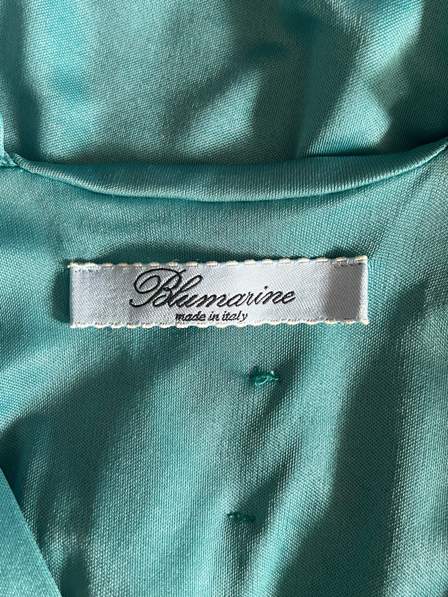 BLUMARINE Embellished Turquoise Maxi Dress (M-L)