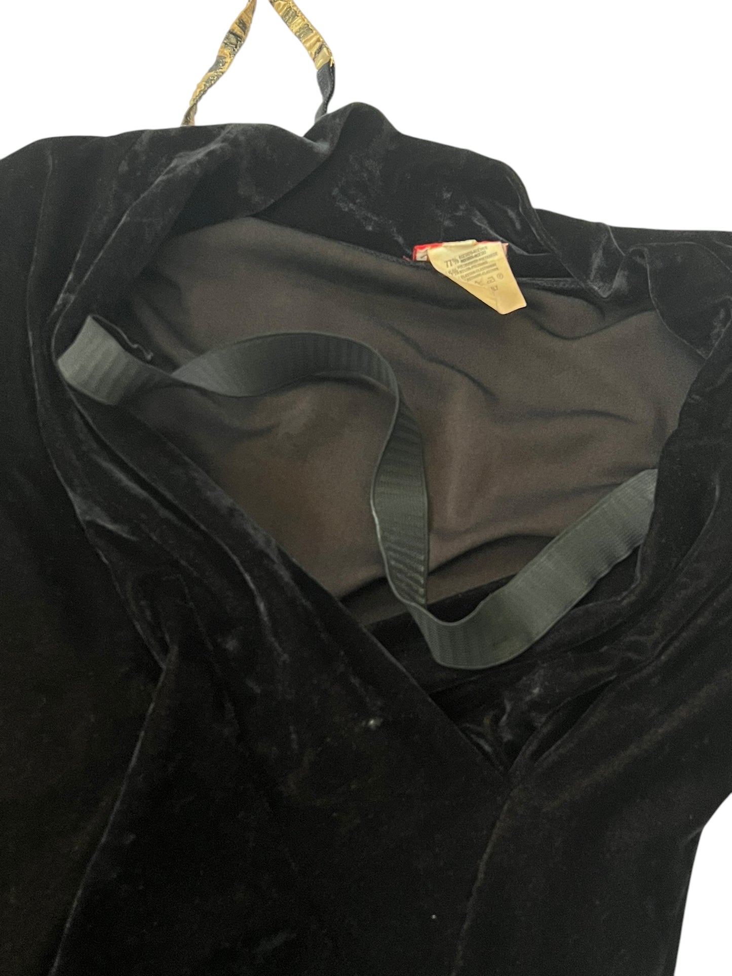 VIVIENNE WESTWOOD 1990s Black Velvet Bustier Dress (M)