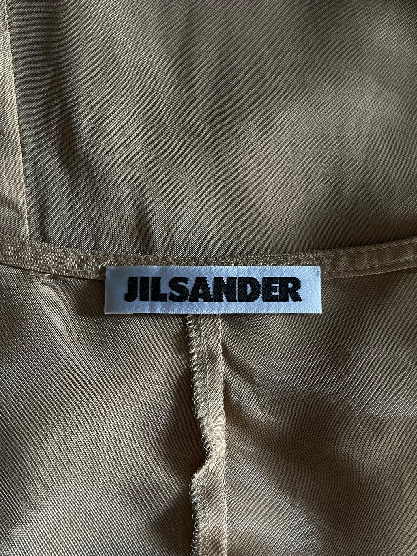 JIL SANDER Draped Nude Midi Dress (S-M)