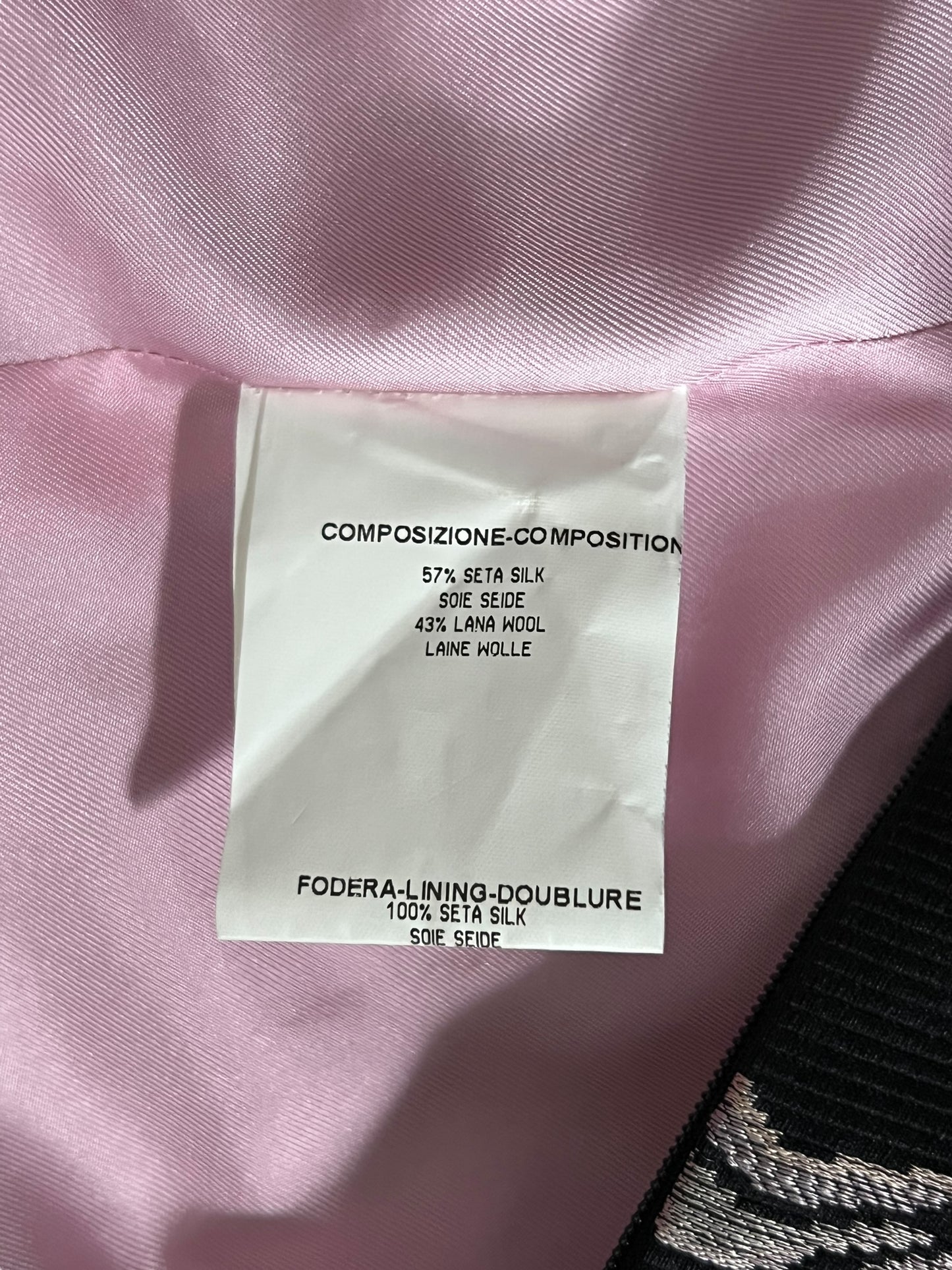 YVES SAINT LAURENT F/W 2004 Black Brocade Pencil Skirt (M)