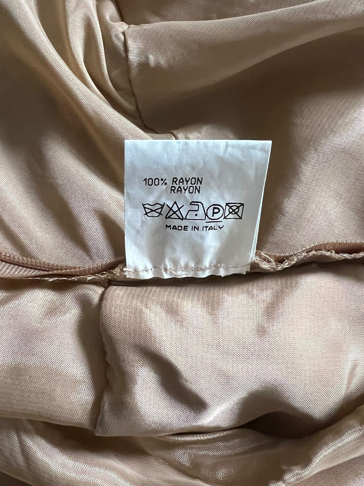 JIL SANDER Draped Nude Midi Dress (S-M)
