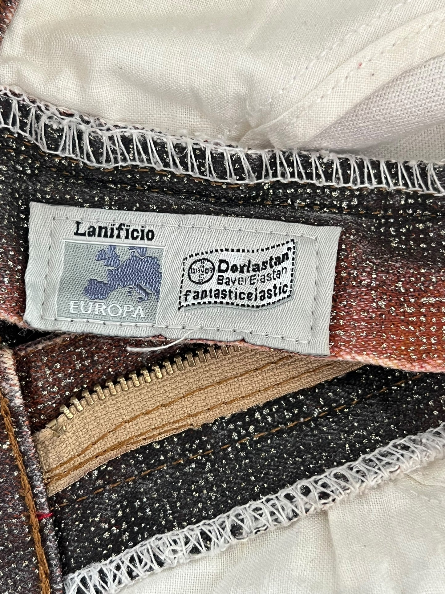 ROBERTO CAVALLI F/W 2000 Metallic Tiger Print Jeans (L)