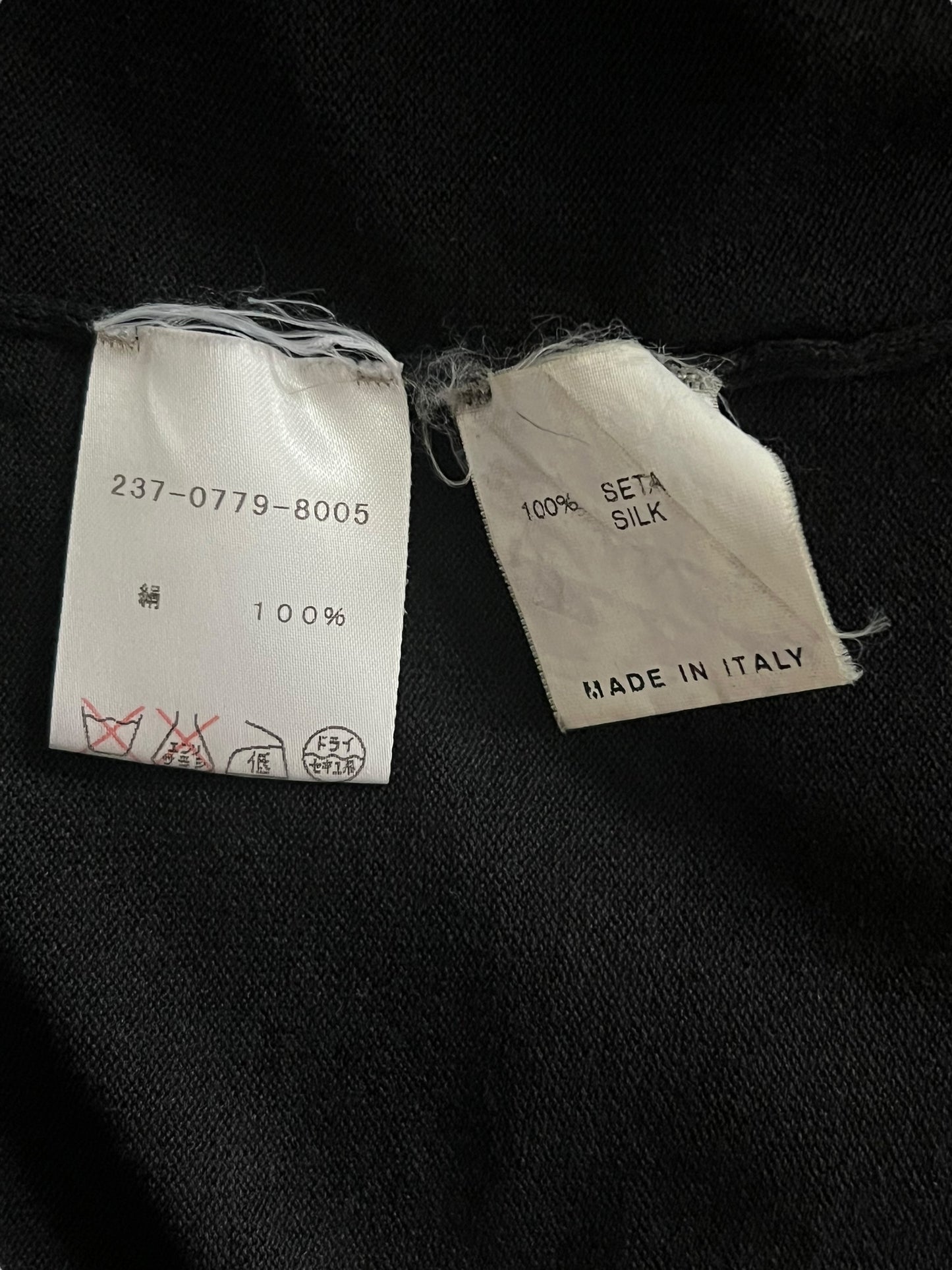GUCCI by Tom Ford Late 1990s Black Silk Cardigan (M-L)