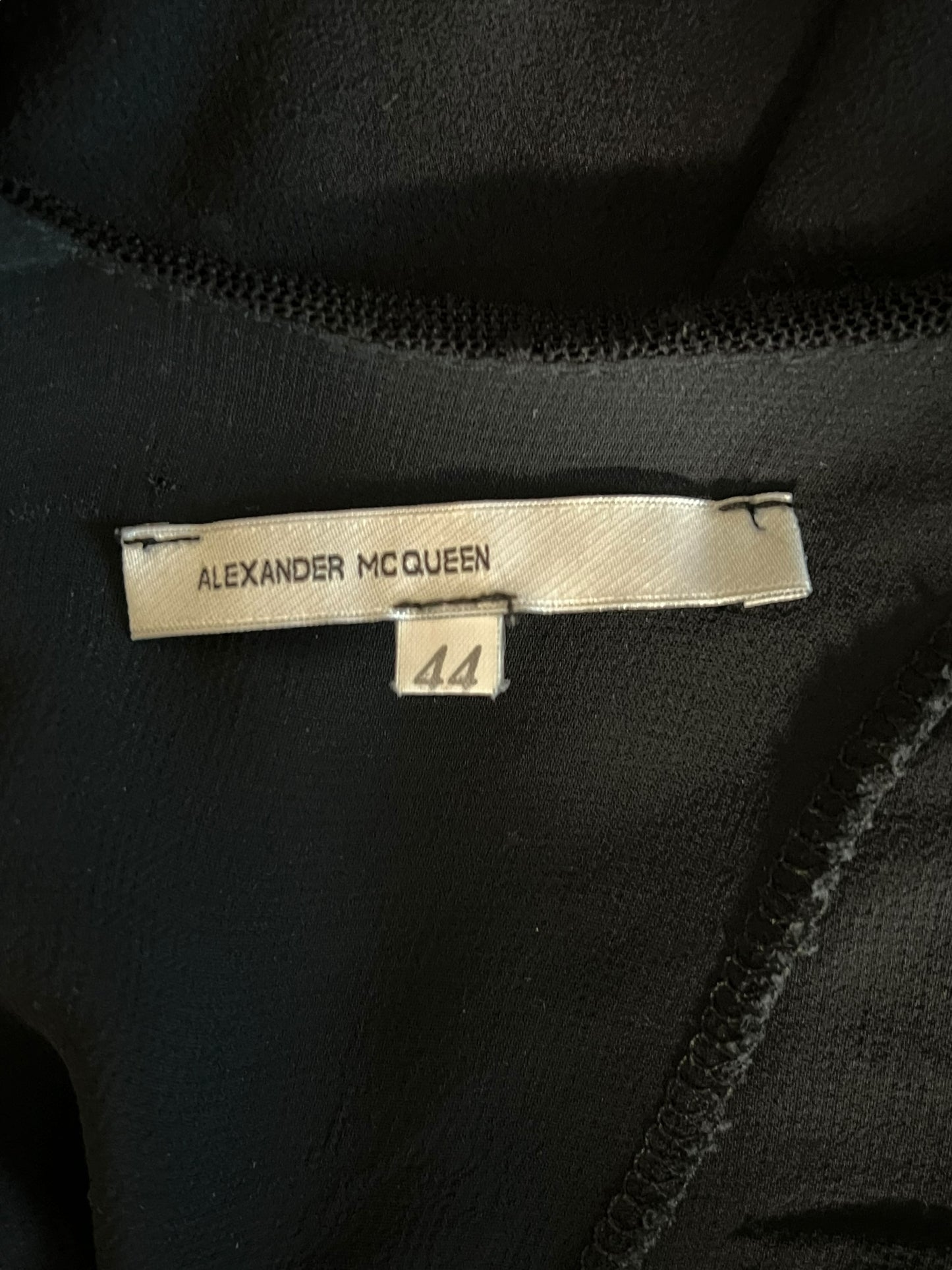 ALEXANDER MCQUEEN S/S 1995 Asymmetrical Black Dress (M-L)