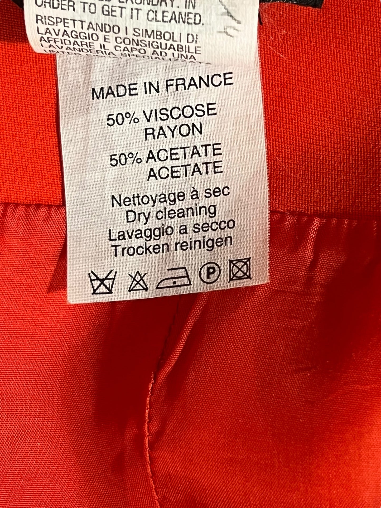 PLEIN SUD 1990s Red Mini Dress with Sculptural Neckline (M-L)