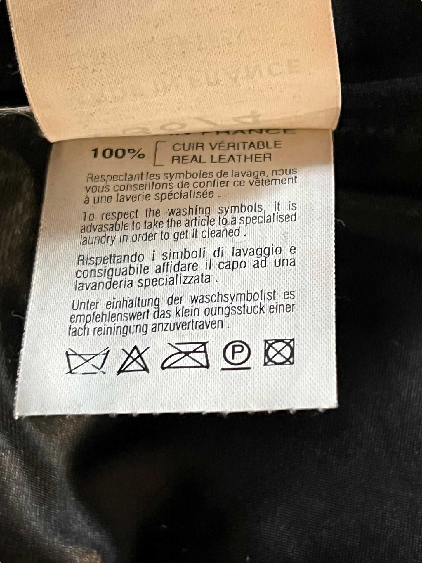 PLEIN SUD F/W 2002 Aubergine-Tinted Brown Leather Studded Jacket (S)