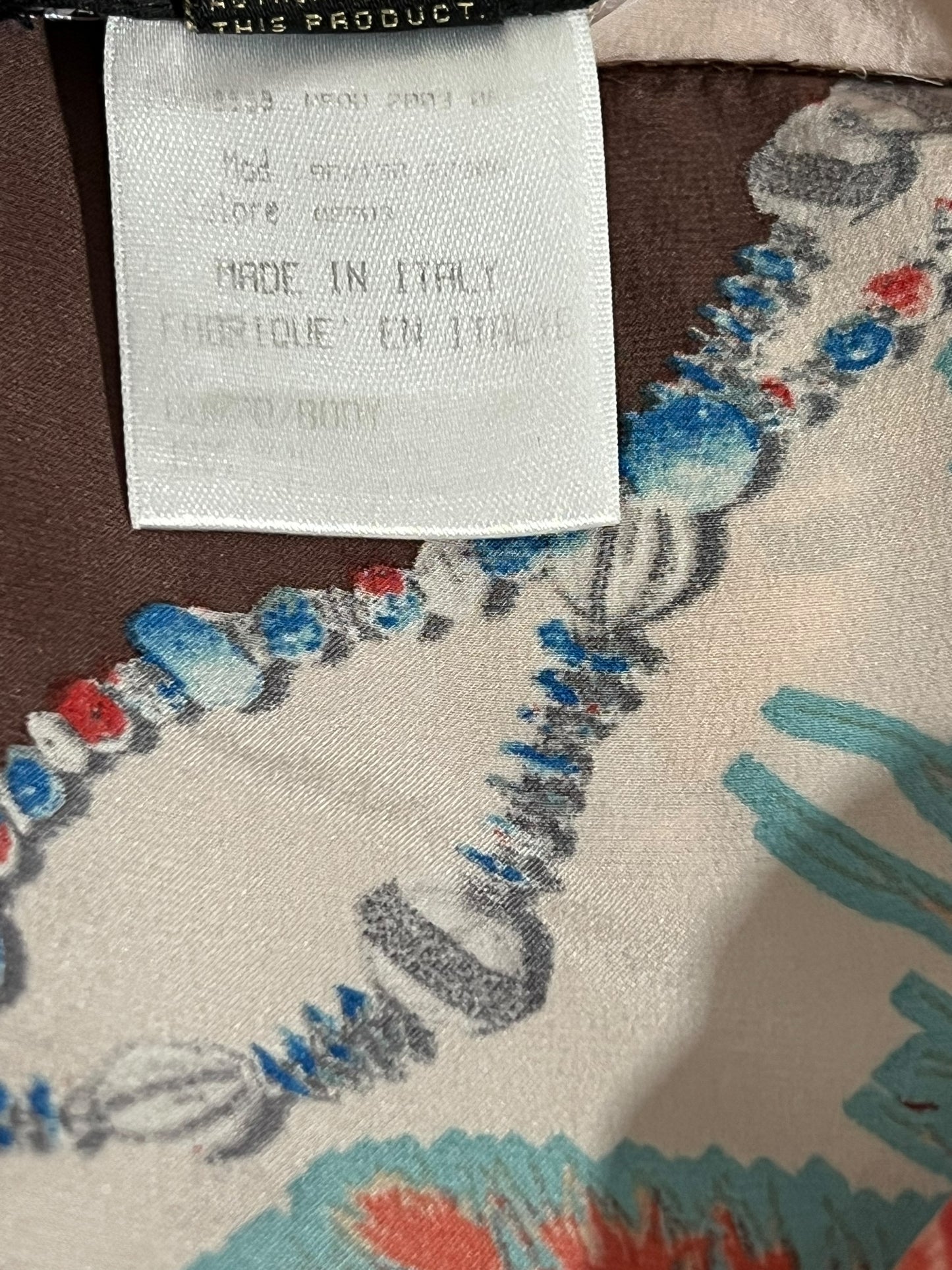 ROBERTO CAVALLI S/S 2004 Feather Print Silk Dress (XS-S)