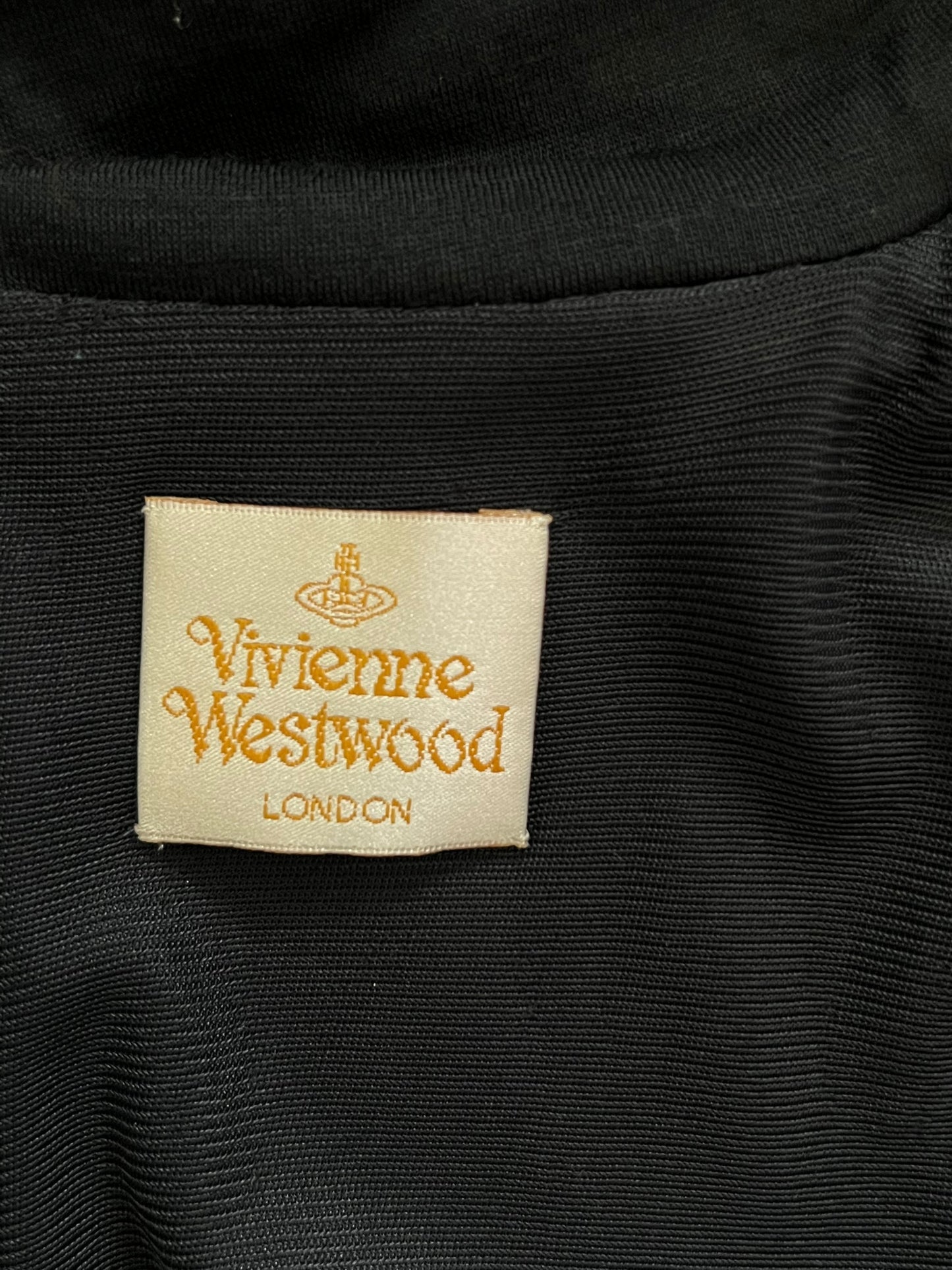 VIVIENNE WESTWOOD Black Cutout Puff Sleeve Dress (S)