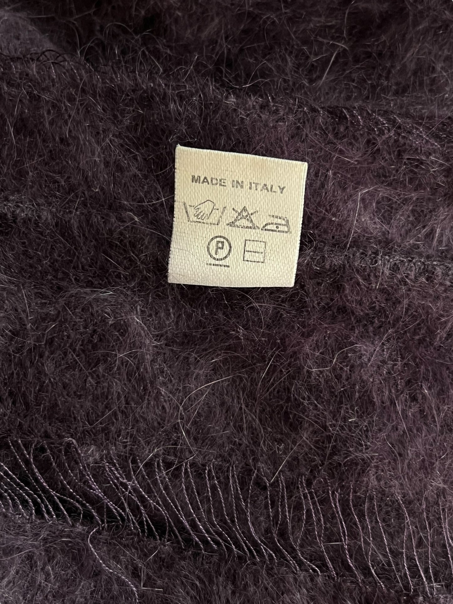 YVES SAINT LAURENT by Tom Ford F/W 2001 Open Knit Angora Cardigan (S-M)