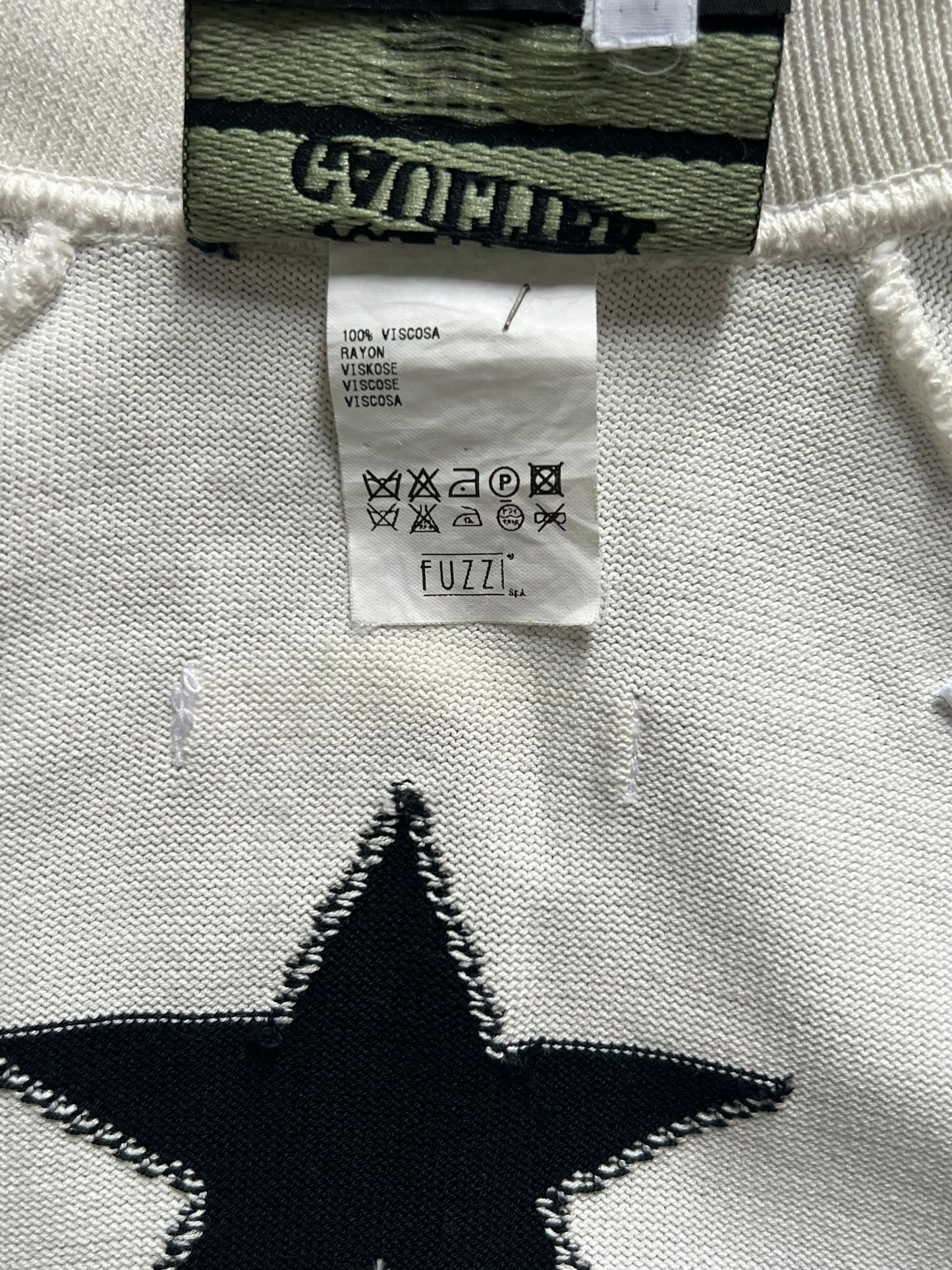 JEAN PAUL GAULTIER S/S 2002 "VRAI" Knit Zip-Up Bomber (S)