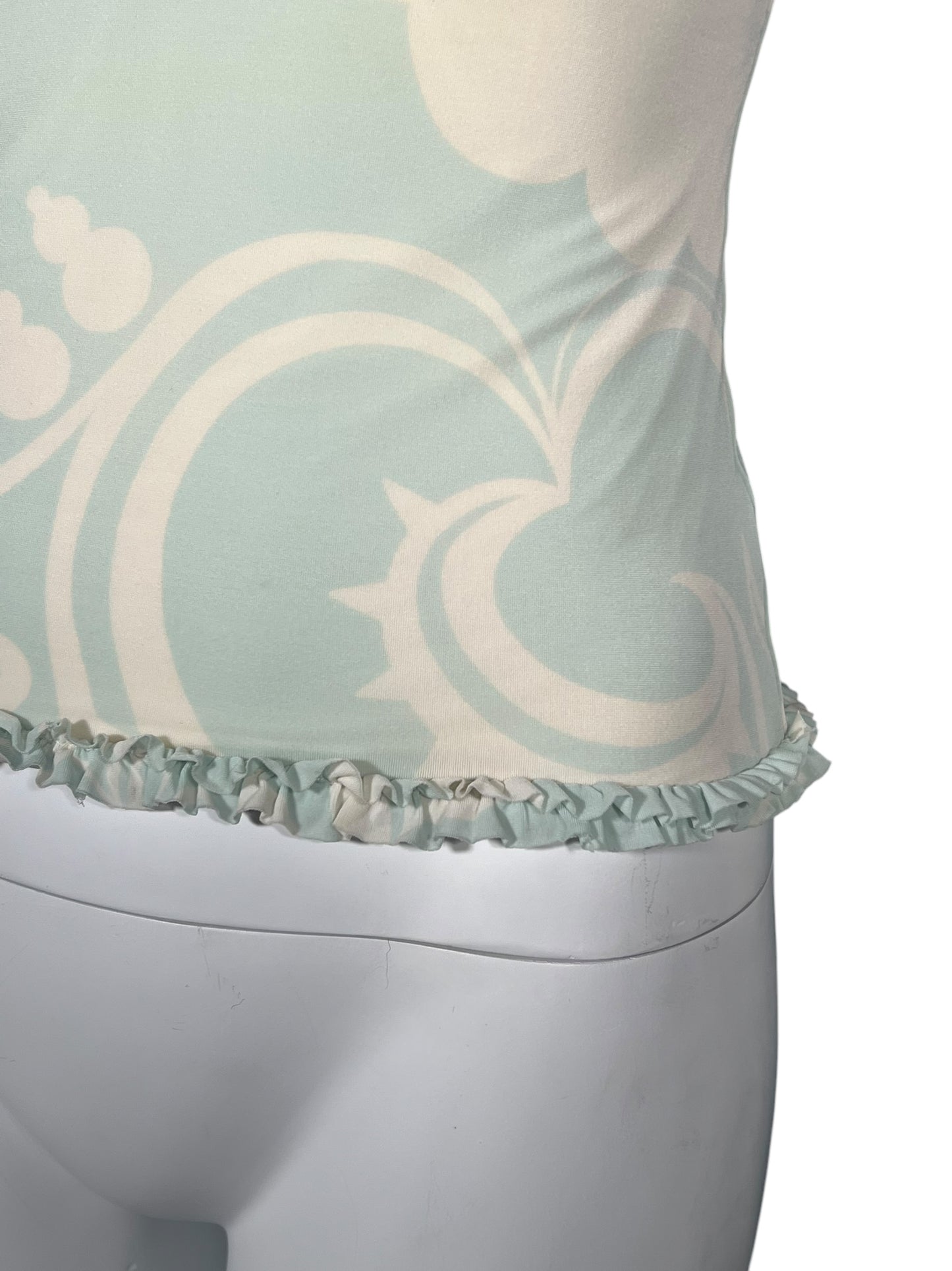 LOUIS VUITTON Pastel Printed Ruffle Trim Camisole (S)