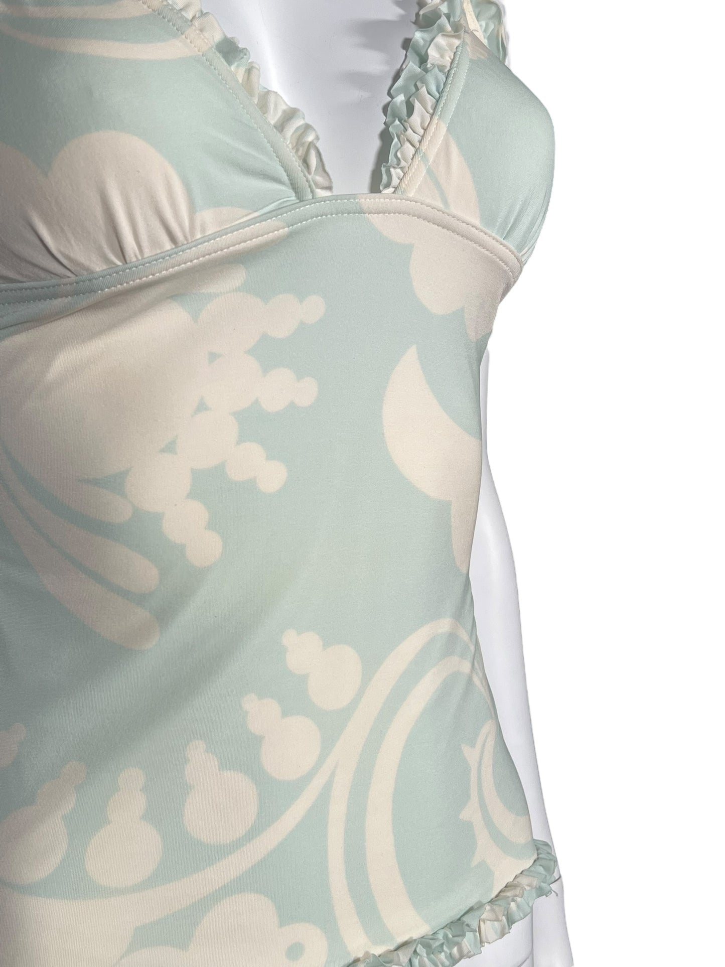 LOUIS VUITTON Pastel Printed Ruffle Trim Camisole (S)