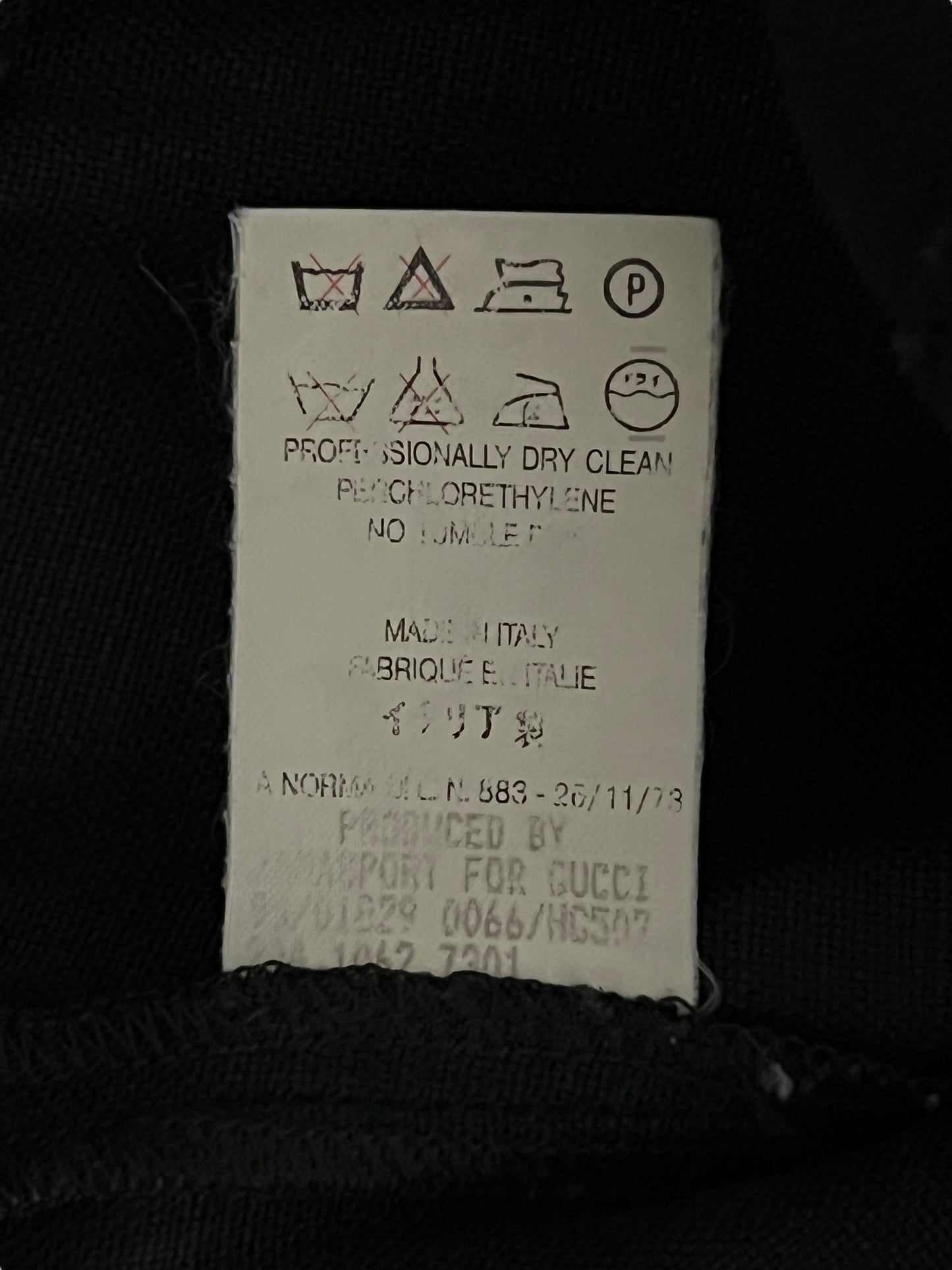 GUCCI by Tom Ford S/S 1998 Black Linen Midi Dress (M-L)