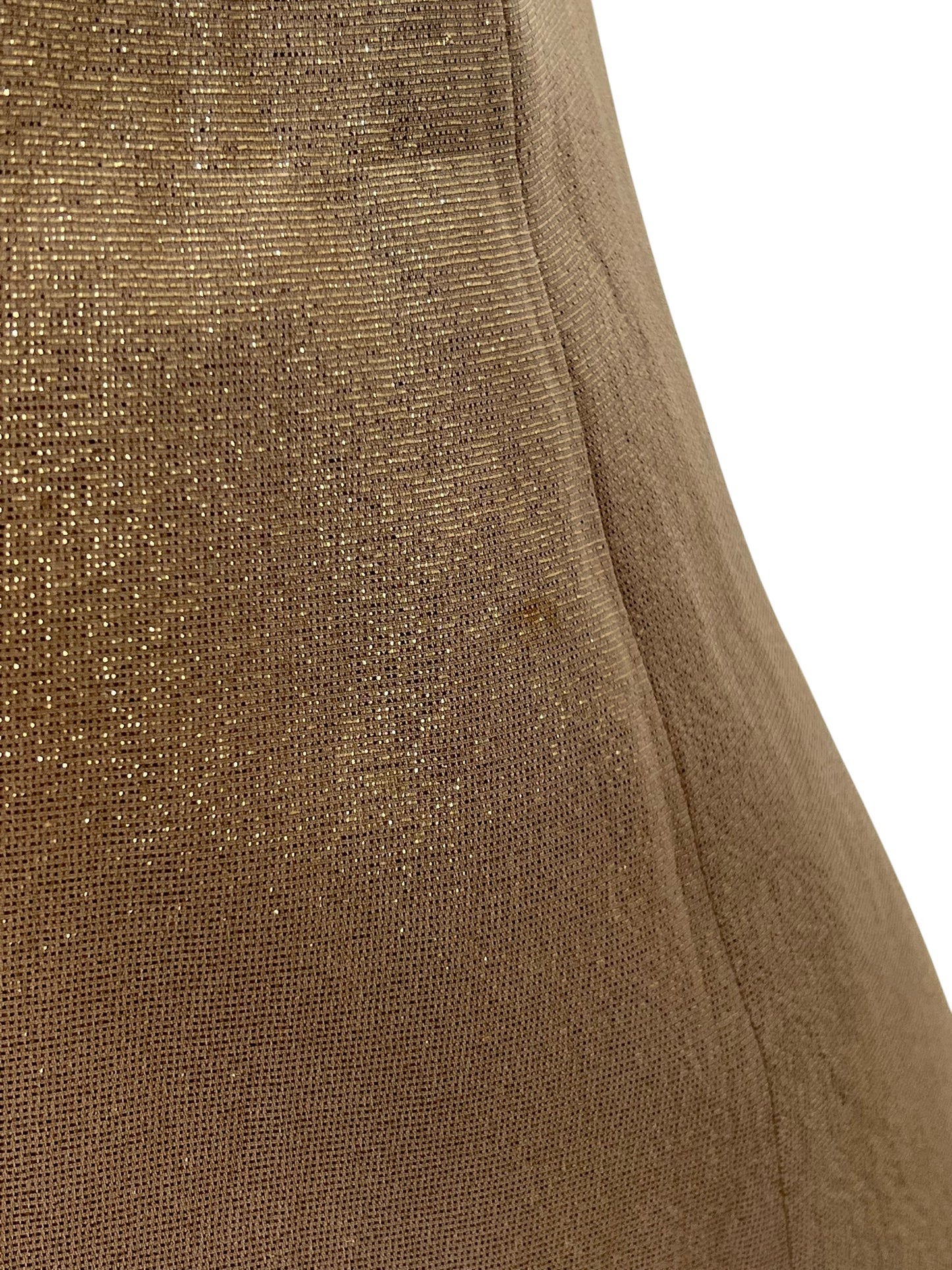 Thierry Mugler 1980s Gold Lamé Strapless Gown (M)