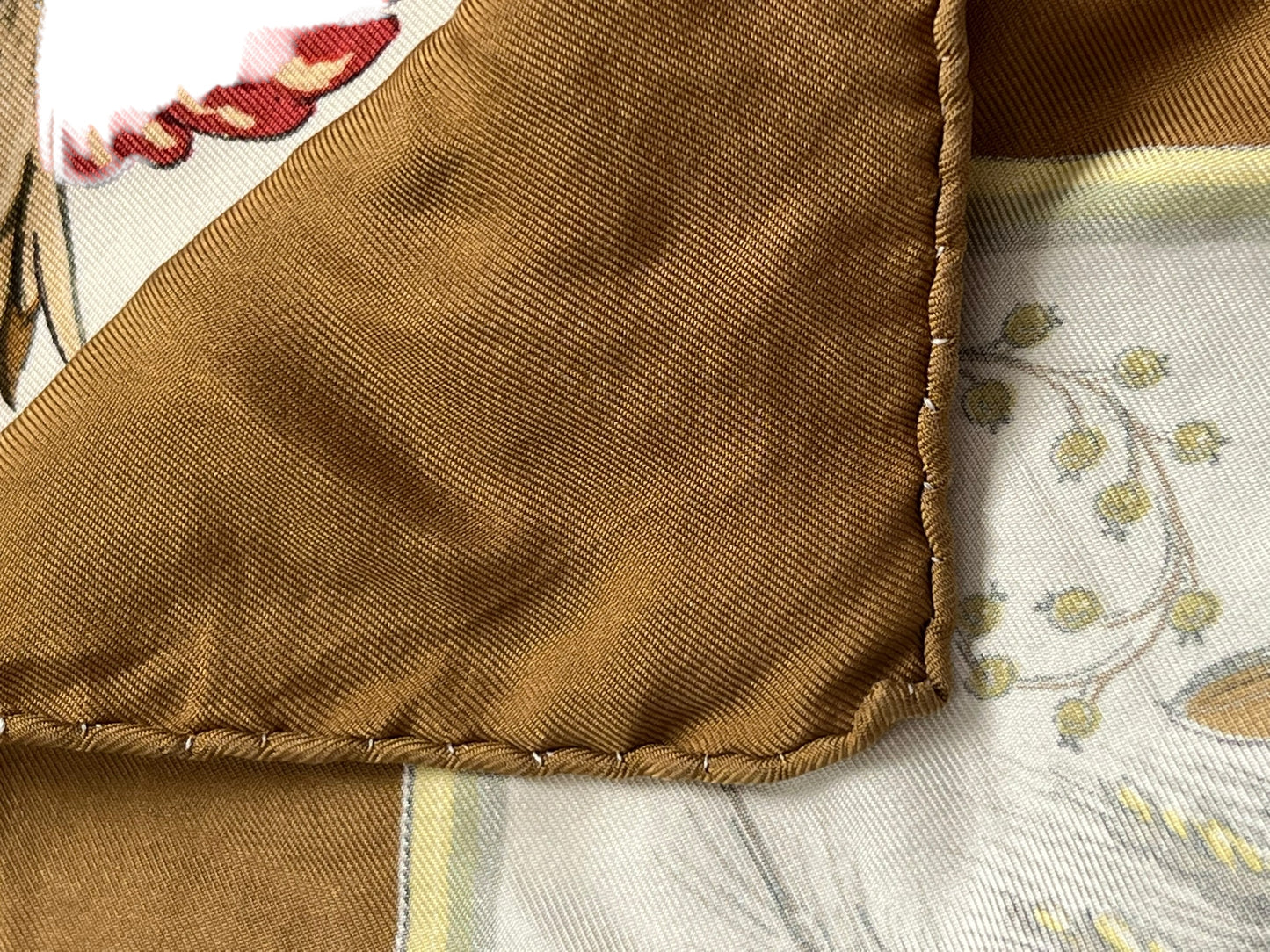 HERMES Scarf 90cm "Ceres" designed by Françoise Façonnet in 1967.