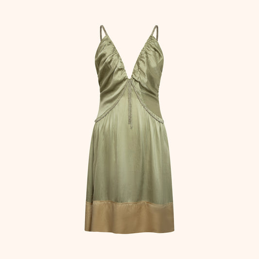 Chloé by Phoebe Philo S/S 2005 Beaded Strap Silk Dress