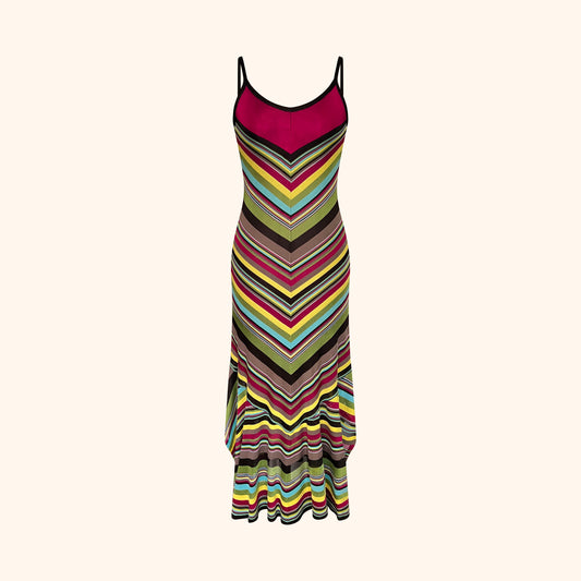Missoni Multicolor Chevron Knit Dress
