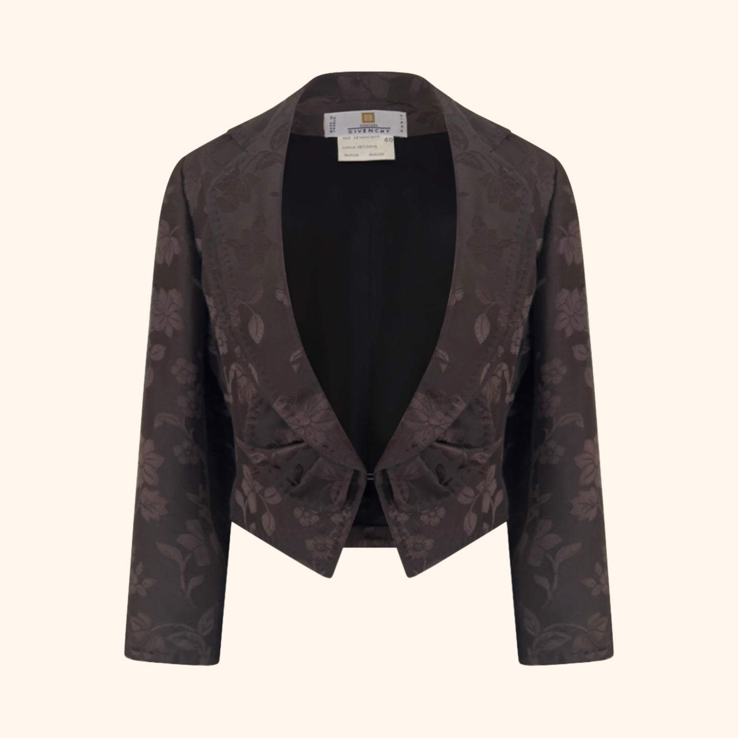 Givenchy by Alexander McQueen F/W 1997 Floral Jacquard Jacket