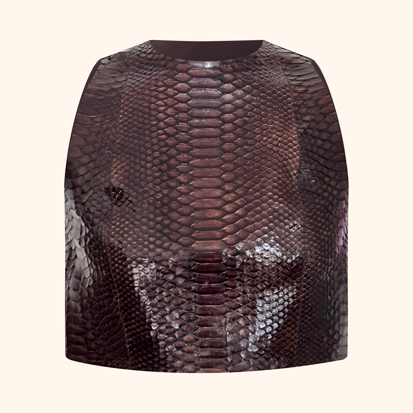 Brunello Cucinelli Python Sleeveless Top