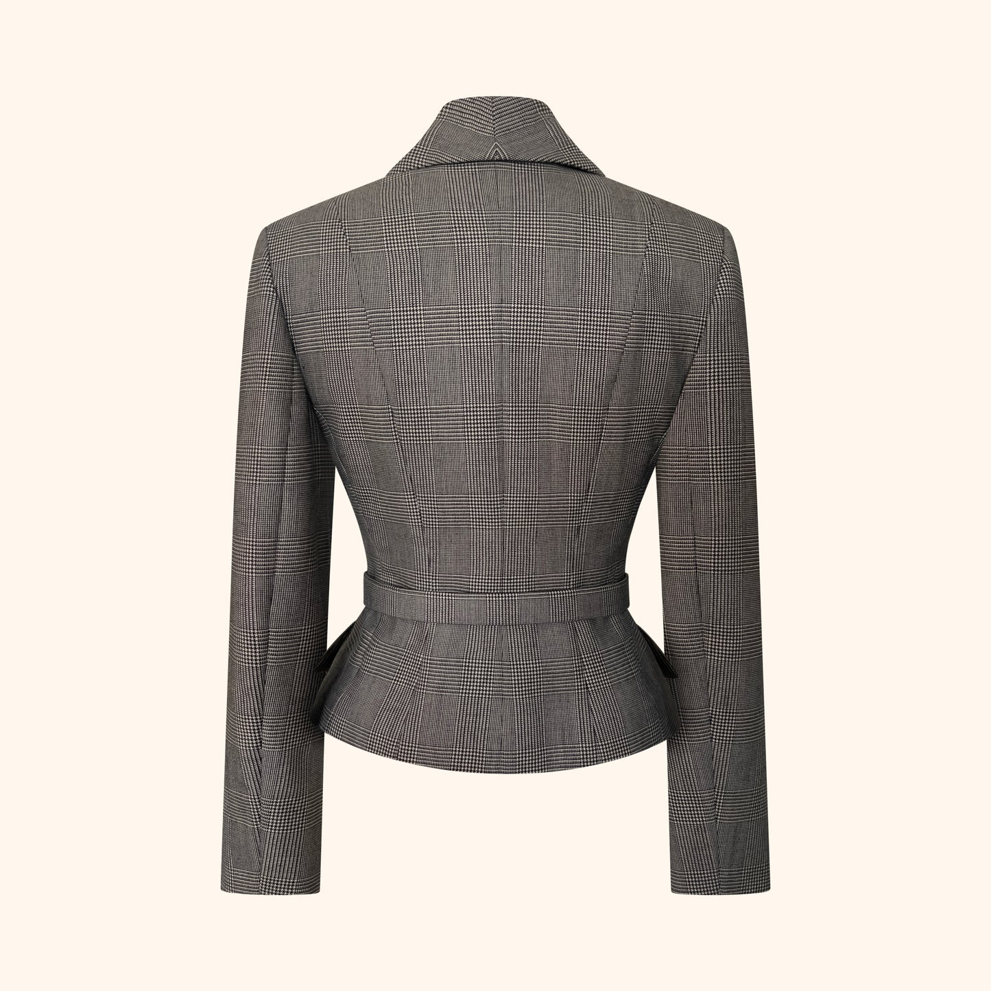 Christian Dior by John Galliano F/W 1999 Prince of Wales Belted Jacket