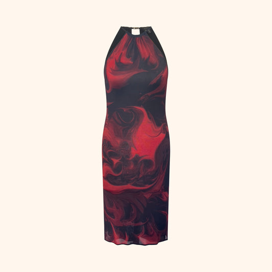 Gucci by Tom Ford S/S 2001 Lava Print Dress