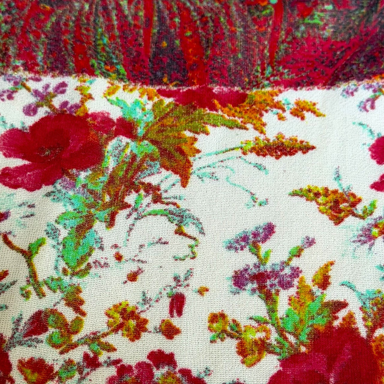 Roberto Cavalli "Class" 2000s Floral & Leopard Patchwork Halter Midi Dress