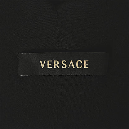 Versace by Donatella F/W 2006 Black Ruffle Midi Dress