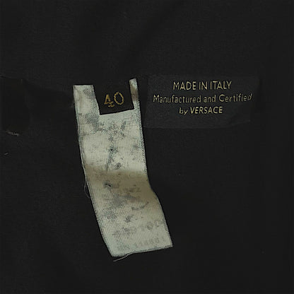 Versace by Donatella F/W 2006 Black Ruffle Midi Dress