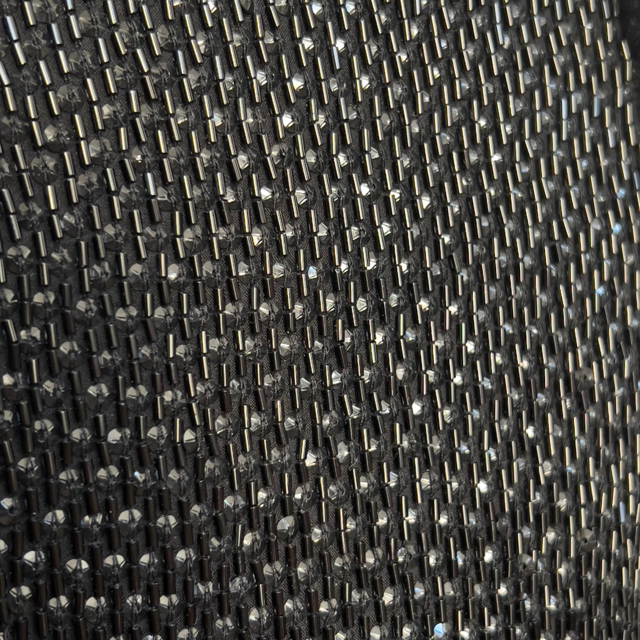 Valentino 2000s Black Beaded Cocktail Dress