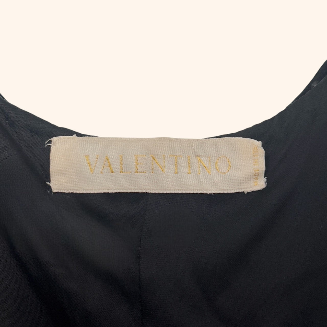 Valentino 2000s Black Beaded Cocktail Dress