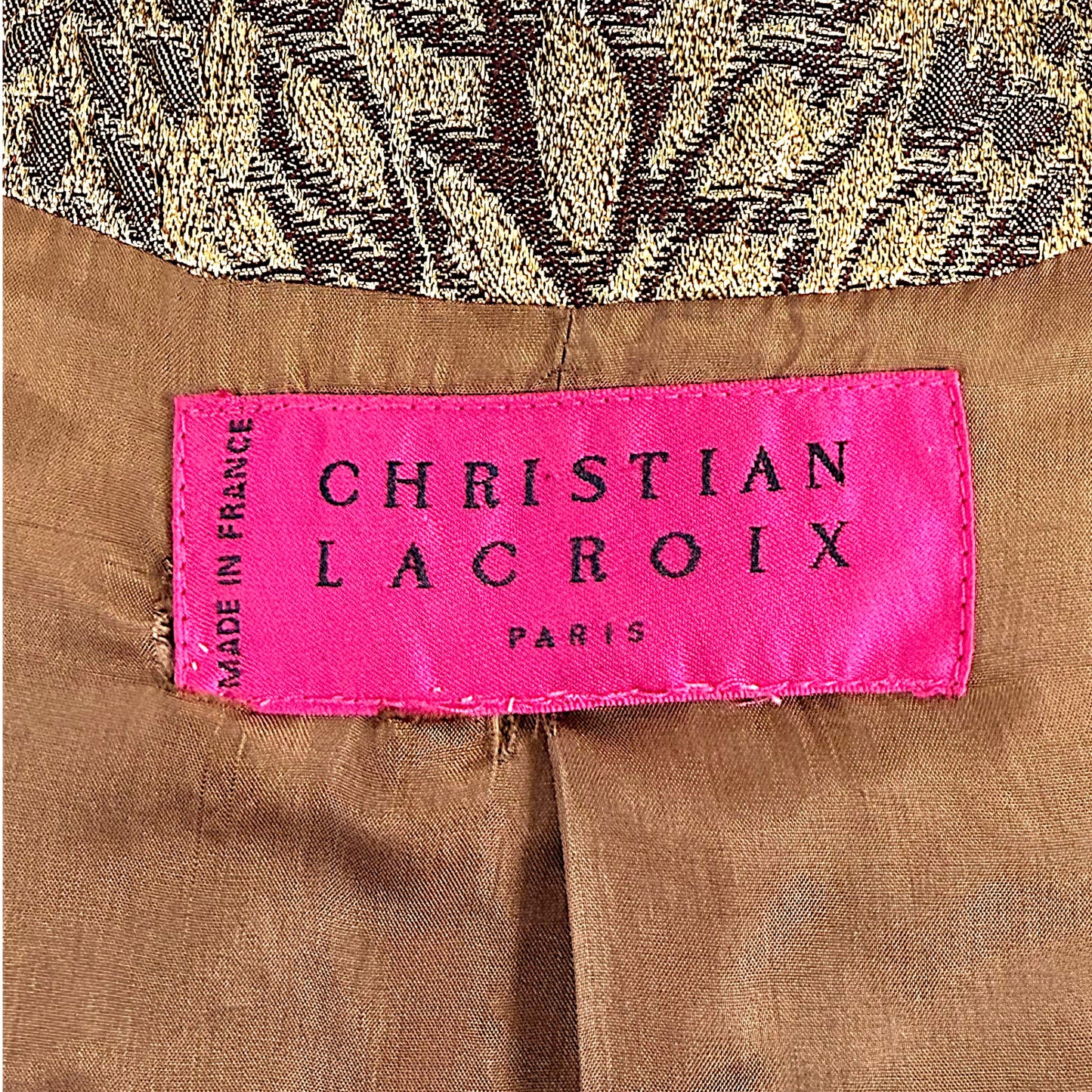 Christian Lacroix 1990s Gold Baroque Brocade Jacket