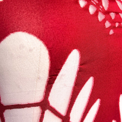 Jean Paul Gaultier S/S 2001 Red Art Nouveau Sheer Cutout Tank Maxi Dress