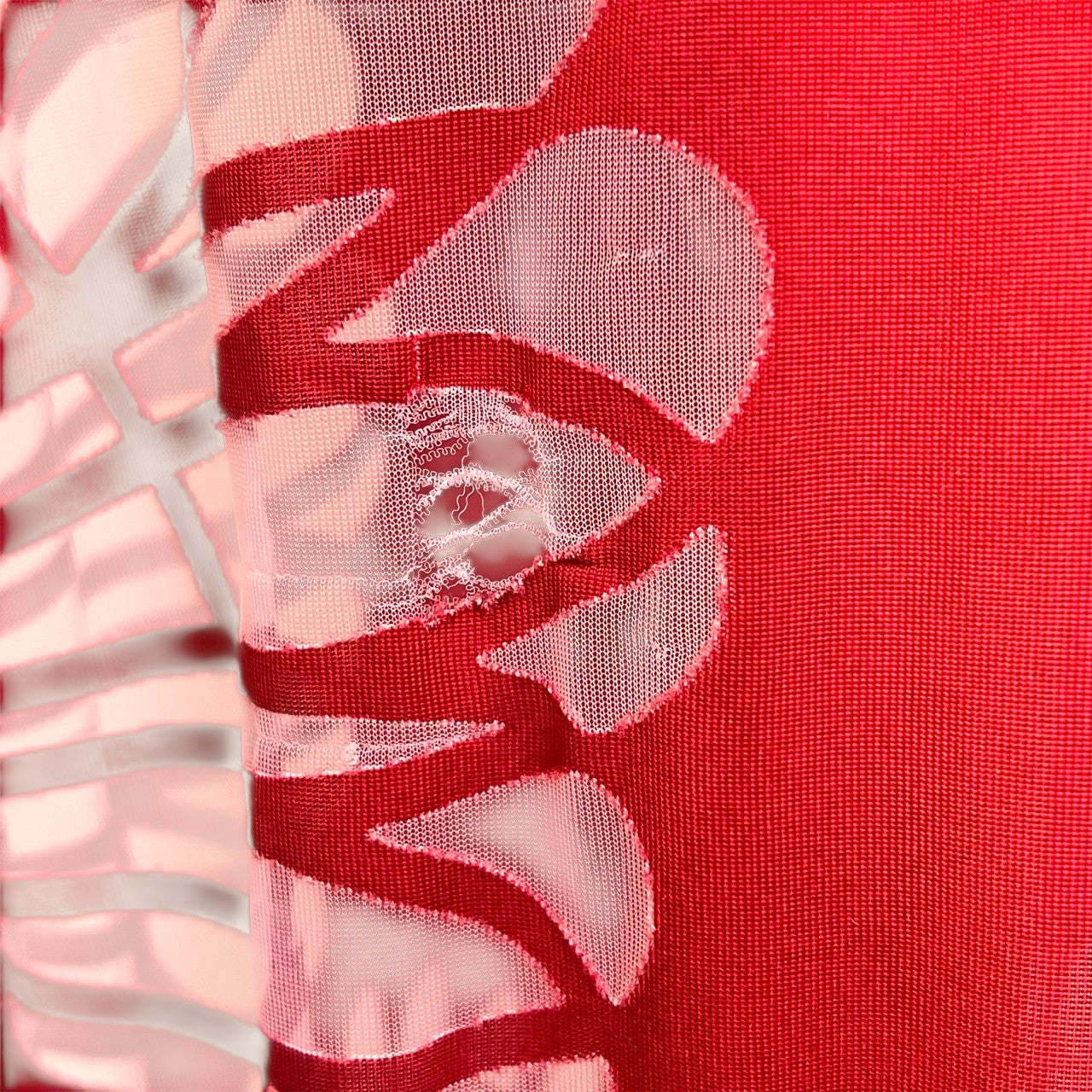 Jean Paul Gaultier S/S 2001 Red Art Nouveau Sheer Cutout Tank Maxi Dress