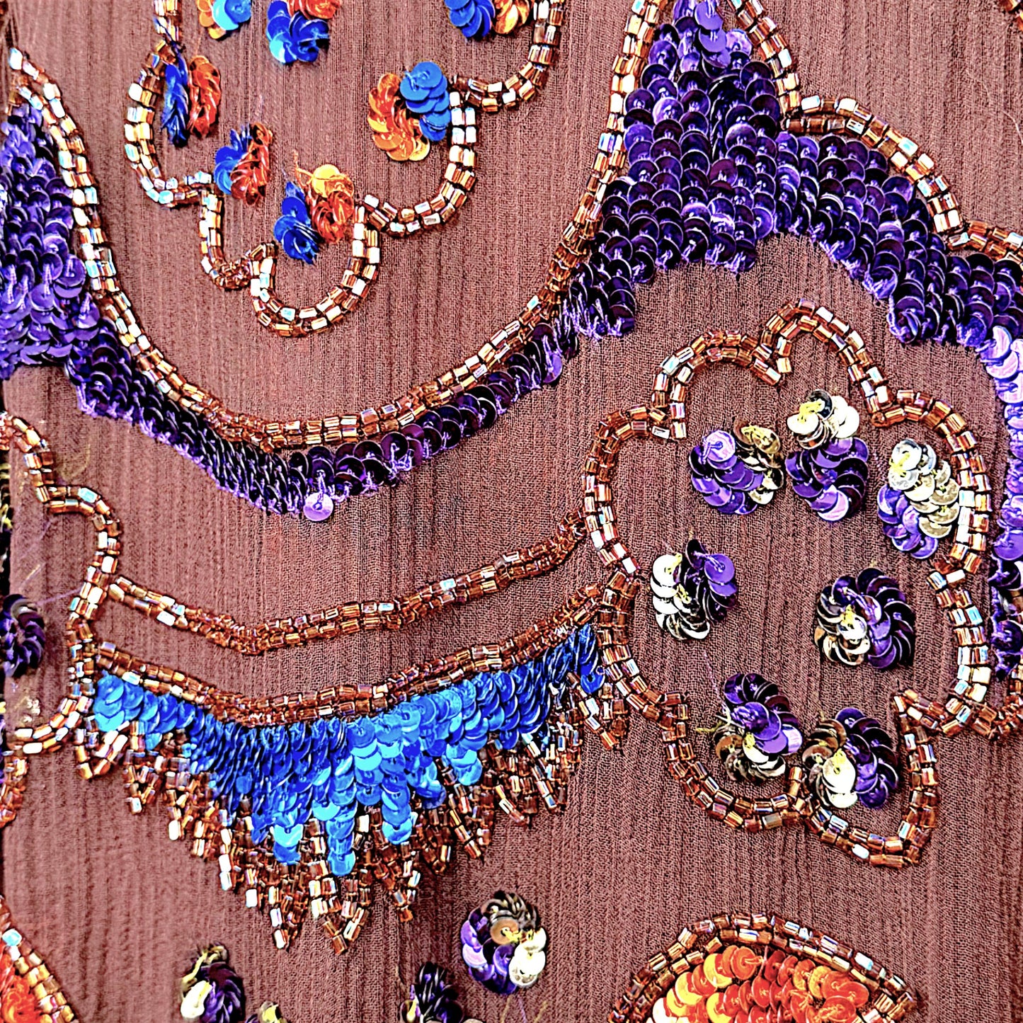 Blumarine Embellished Beaded Silk Slip Dress