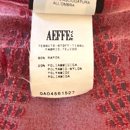 Jean Paul Gaultier S/S 2001 Red Art Nouveau Sheer Cutout Tank Maxi Dress