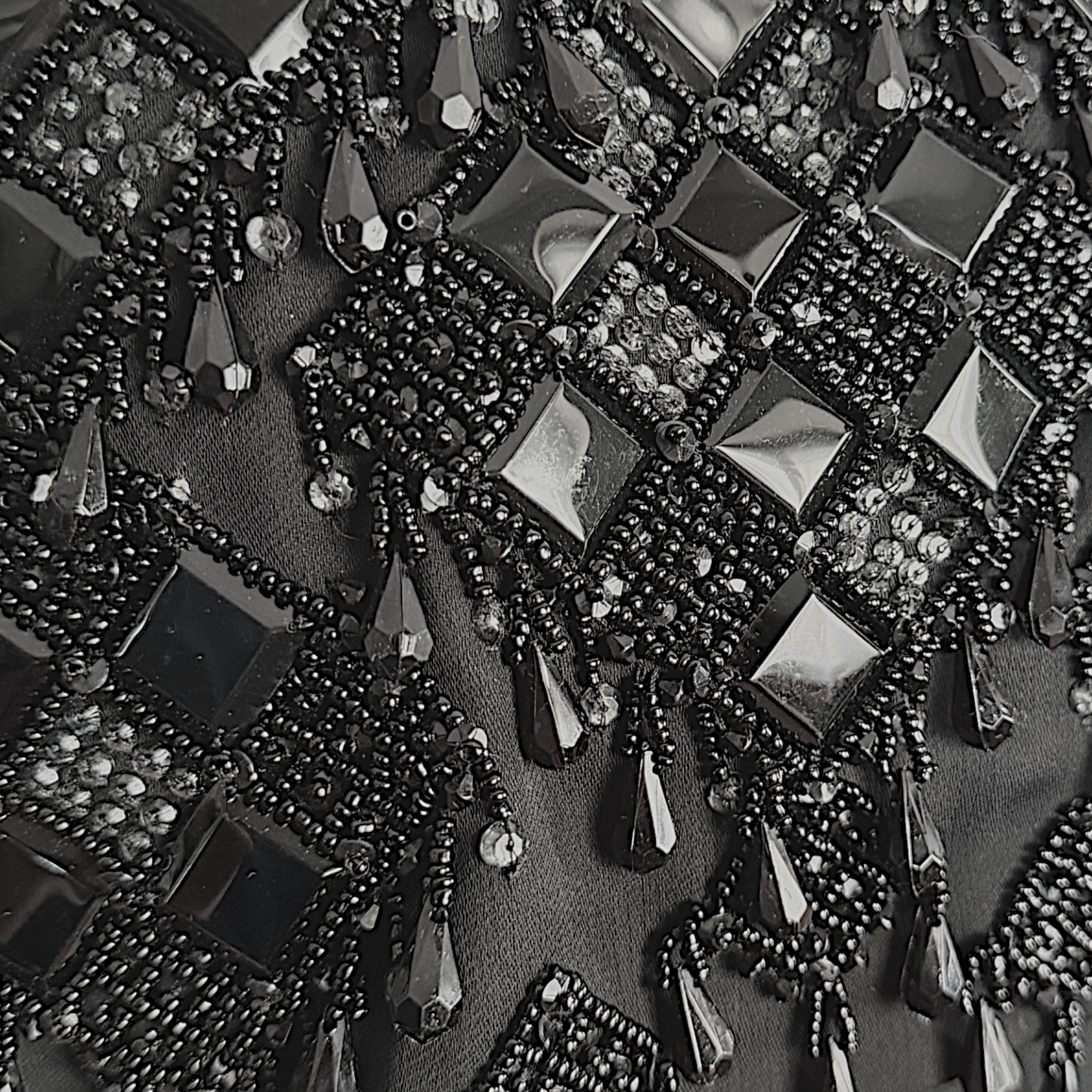 Valentino Square Neckline Black Silk Blend Evening Gown